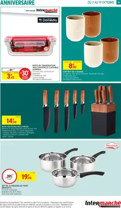 Intermarché - Prévisualisation de SET DE 3 CASSEROLES FIRST MENASTYL, En acier inoxydable. Diamètre: 16, 18 et 20cm. Tous feux dont induction valide à partir de 07.10.2025 | Page: 49 | Produits: Couteau, Mugs, Casseroles, Pain