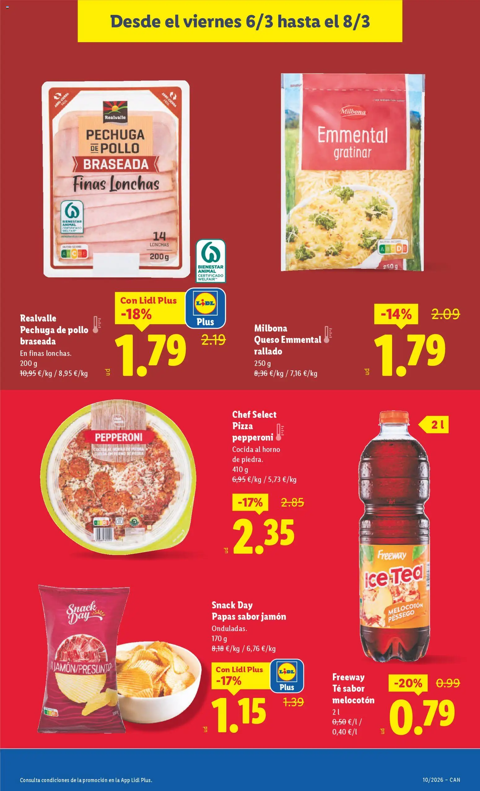 Lidl folleto │ válido desde el 02.03.2026 | Página: 35 | Productos: Queso, Jamón, Pizza, Té
