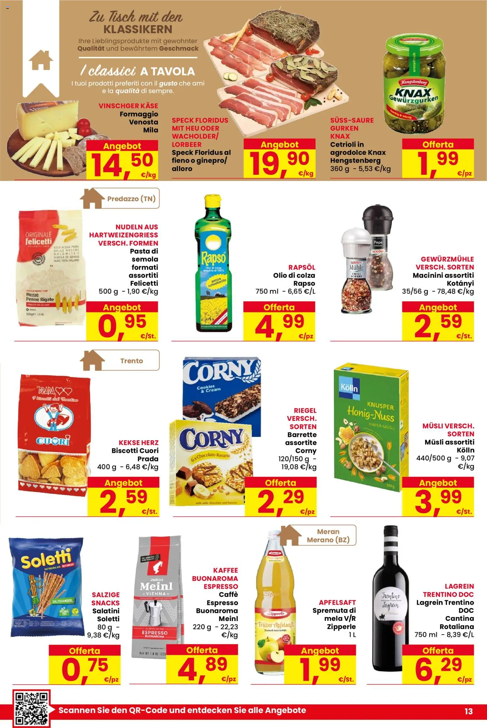 Volantino Despar del 05.02.2026 | Pagina: 13 | Prodotti: Salatini, Acqua, Formaggio, Penne