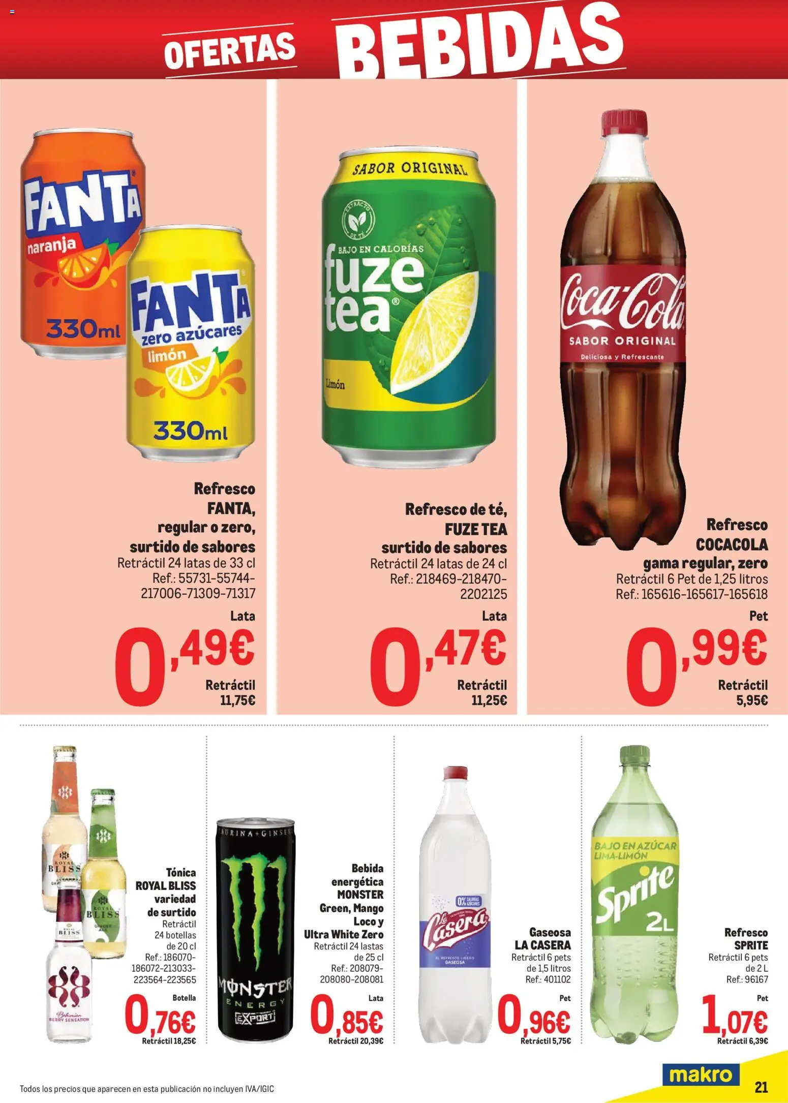 Makro - Precios Norte │ válido desde el 06.01.2026 | Página: 21 | Productos: Πρίζες, Ρούτερ, Gaseosa