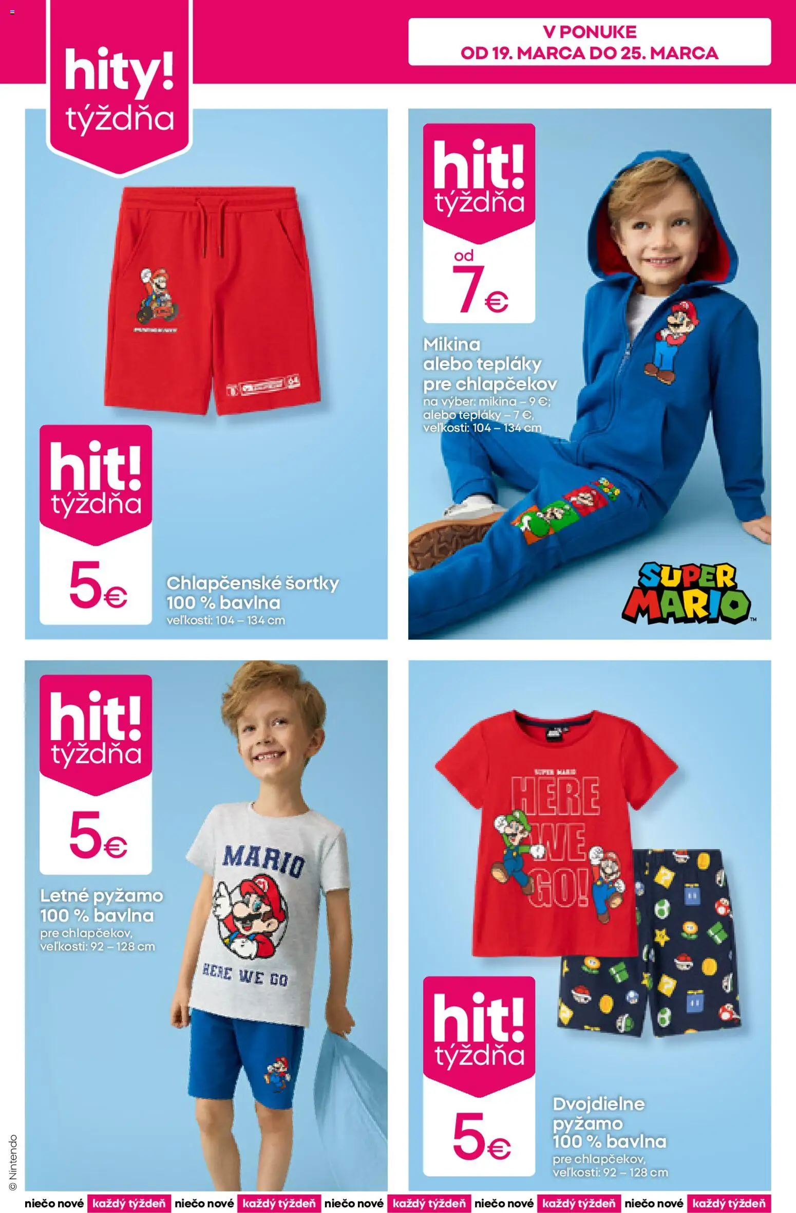 Nové Pepco akcie – leták je platný od 19.03.2026 | Strana: 2 | Produkty: Mikina, Pyžamo