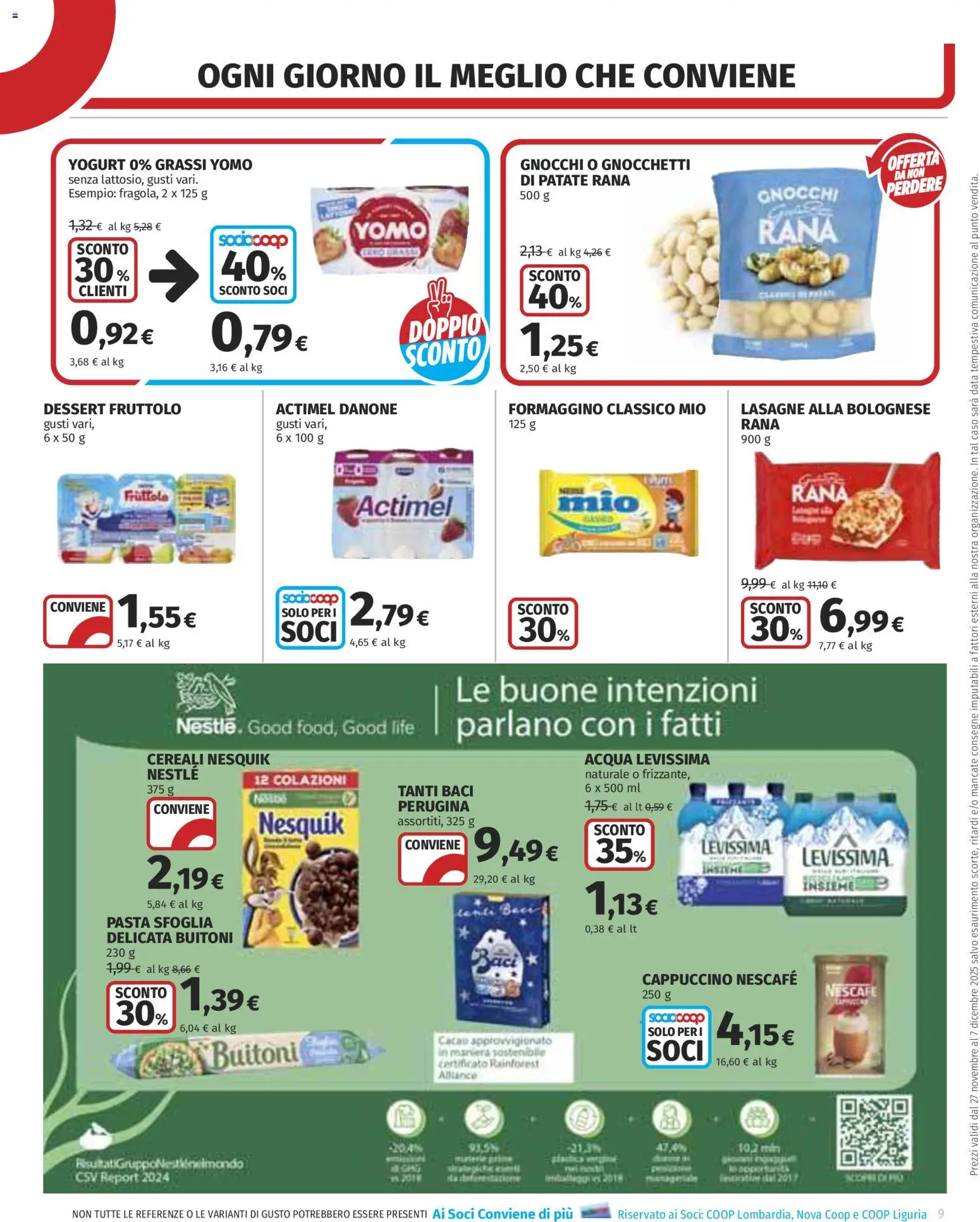 Volantino COOP del 27.11.2025 | Pagina: 9 | Prodotti: Pasta sfoglia, Patate, Pasta, Gnocchetti