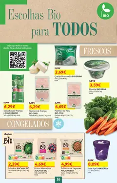 Pré-visualização Auchan folheto válido de 17.02.2026 | Página: 16 | Produtos: Brócolos, Frango, Peru, Queijo