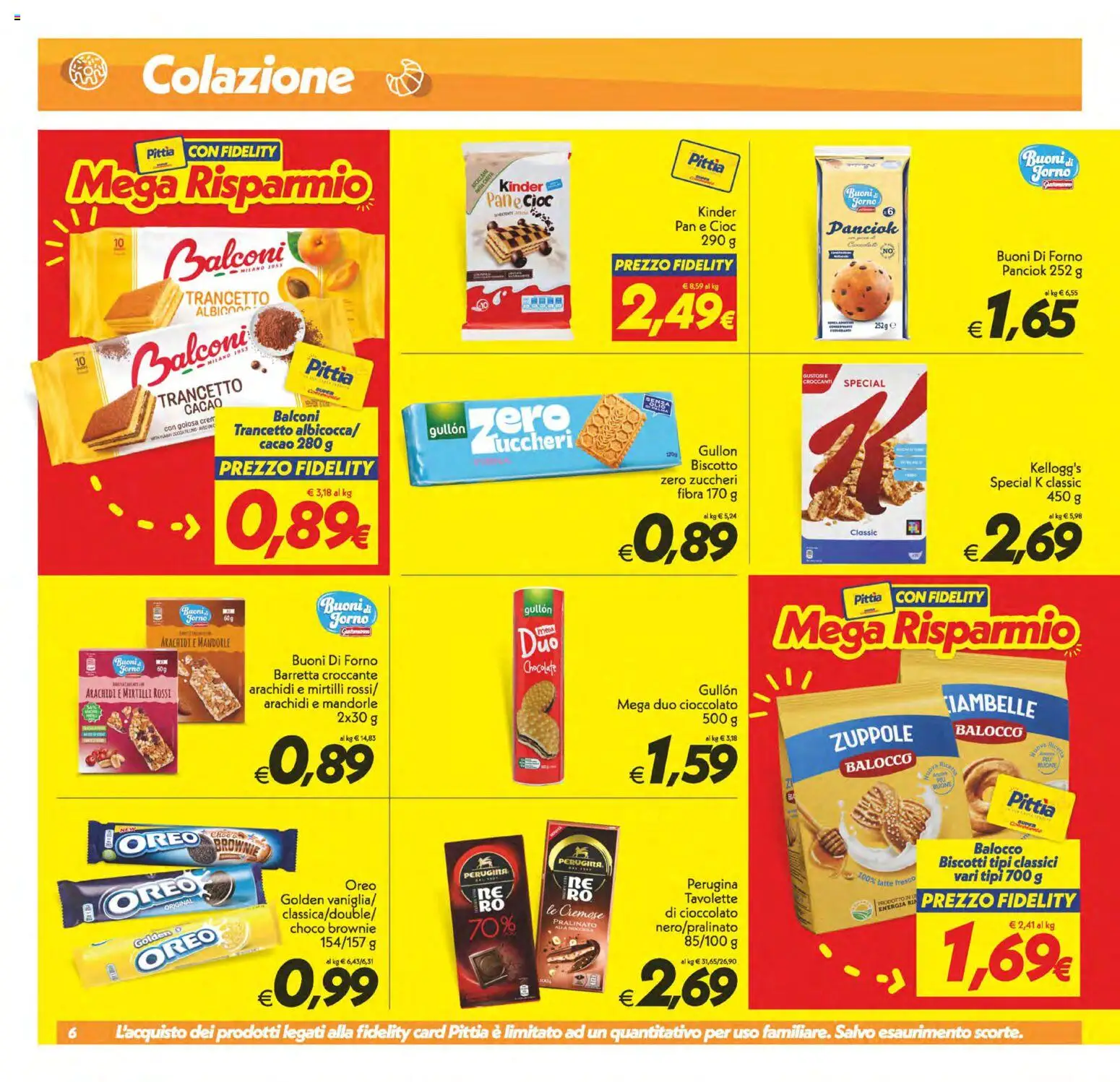 Volantino SuperConveniente del 28.04.2026 | Pagina: 6 | Prodotti: Ciambelle, Biscotti, Mandorle, Barretta