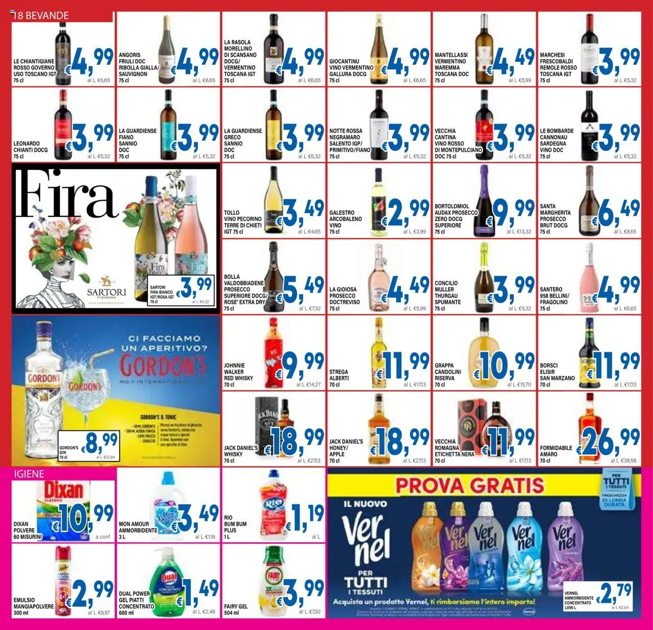 Volantino DEM del 08.10.2025 | Pagina: 18 | Prodotti: Vino, Spumante, Vino rosso, Amaro