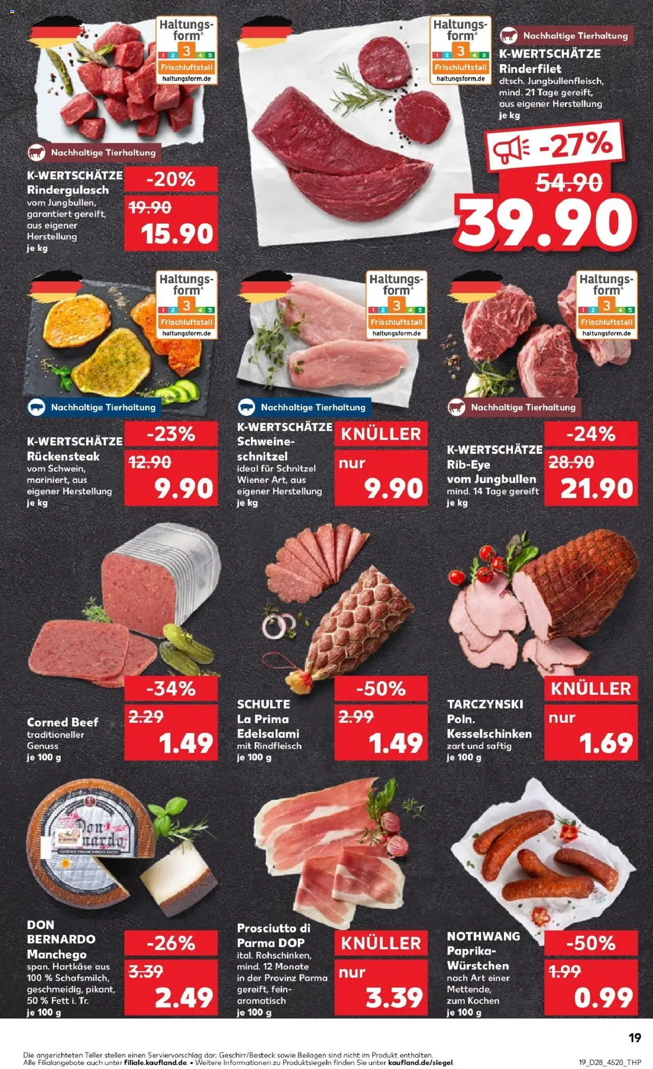 Kaufland prospekt Bremerhaven	 - gültig ab dem 09.07.2025 | Seite: 19 | Produkte: Rindergulasch, Schnitzel, Paprika, Rindfleisch