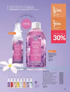 Anteprima del volantino Avon catalogo - campagna 04/2026 valido a partire dal 01.04.2026 | Pagina: 183 | Prodotti: Sale, Pesca, Lampone, Orchidea