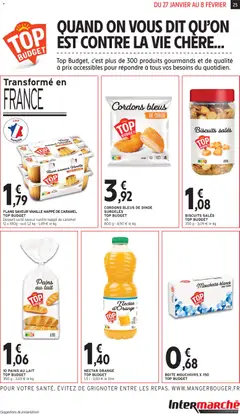 Intermarché - Prévisualisation de Intermarché - 34% en avantage carte sur une sélection de produits valide à partir de 27.01.2026 | Page: 25 | Produits: Crackers, Nappe, Lait, Biscuits