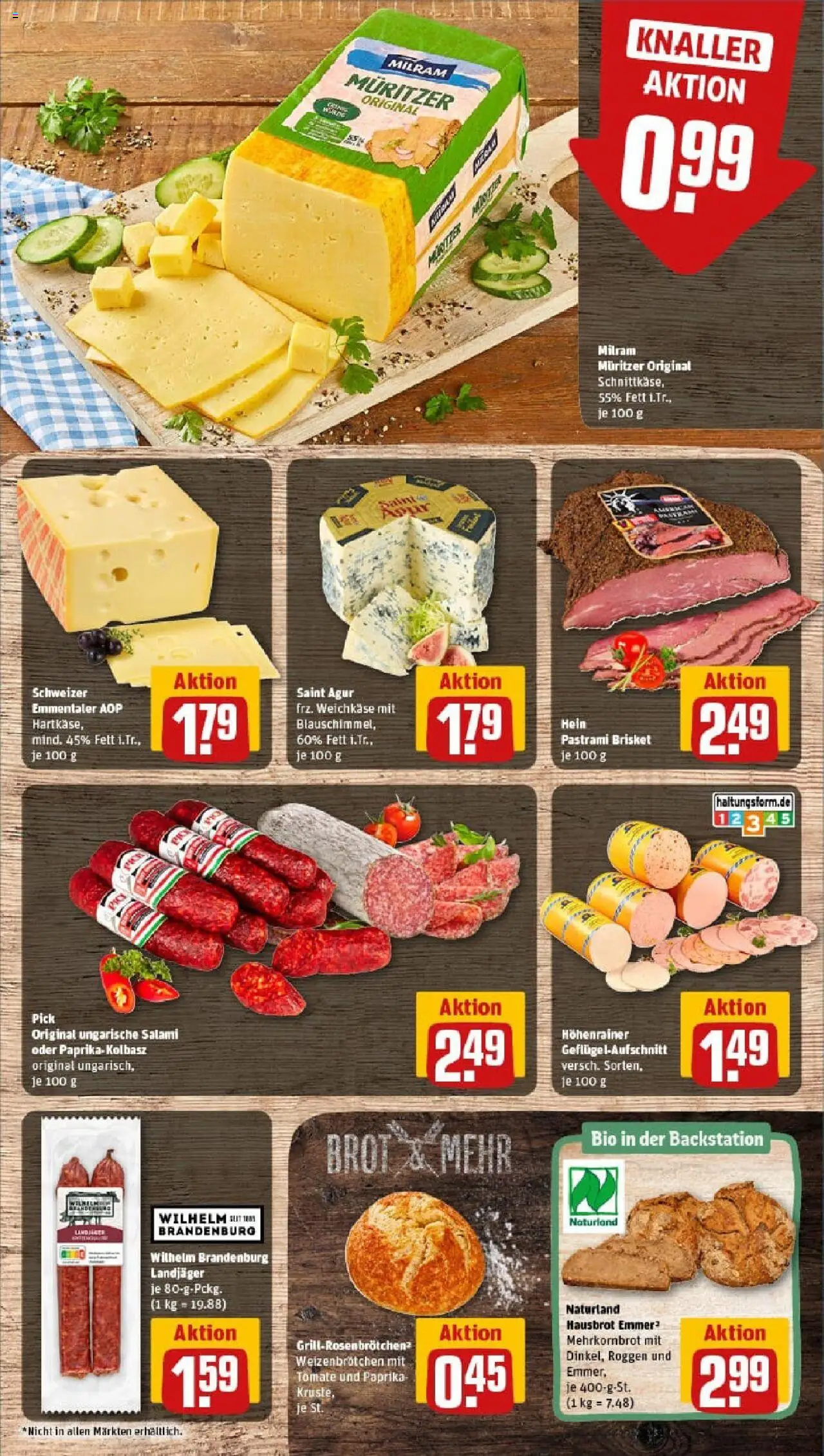 Rewe prospekt Waldkappel	 - gültig ab dem 20.07.2025 | Seite: 9 | Produkte: Paprika, Milram, Brot, Salami