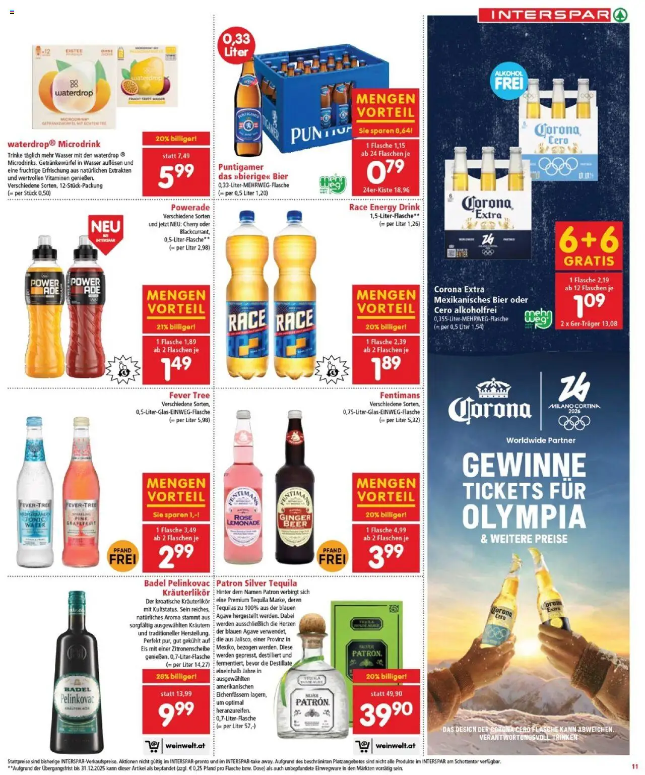 Interspar Flugblatt - Burgenland gültig ab 09.10.2025 | Seite: 11 | Produkte: Eis, Grapefruit, Bier, Tee