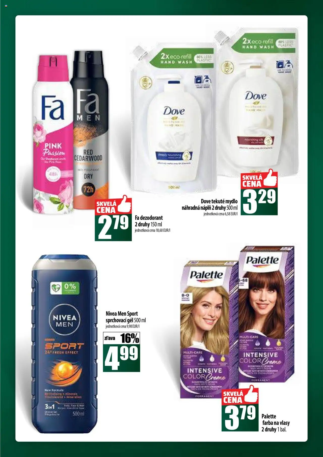 COOP Jednota široká ponuka │ platný od 24.07.2025 | Strana: 53 | Produkty: Nivea, Farba na vlasy, Mydlo, Dezodorant