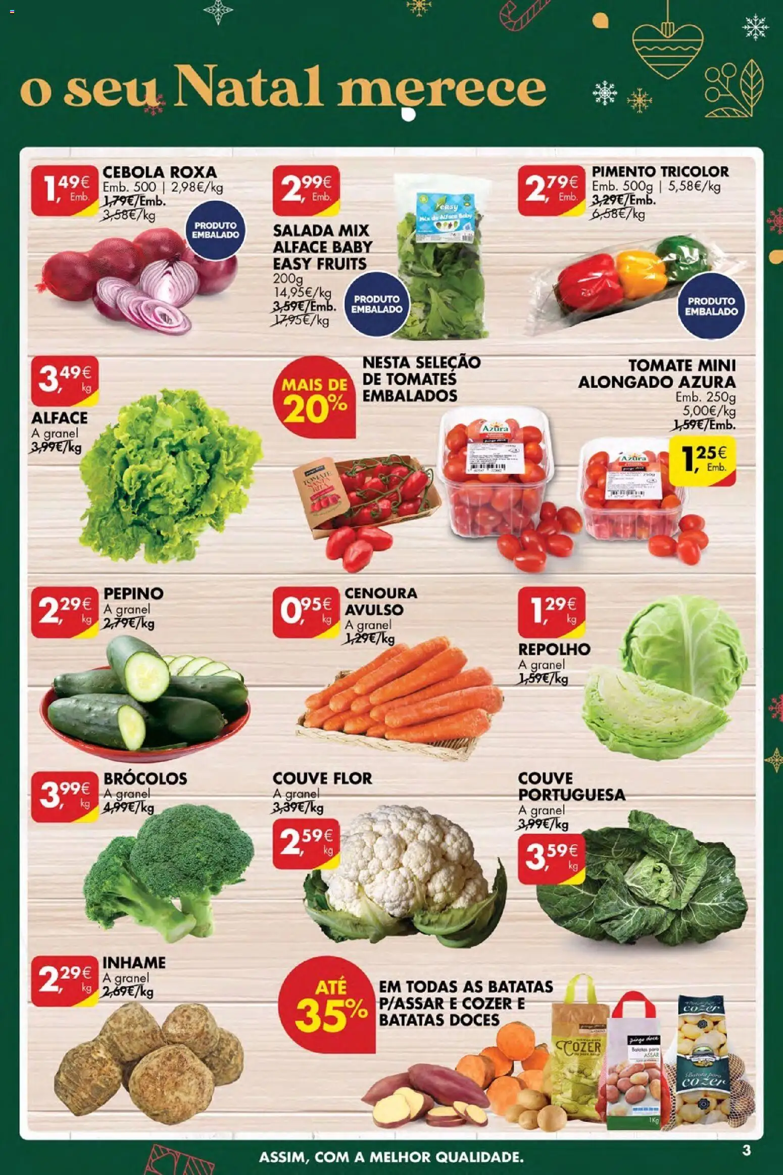 Pingo Doce Poupe Esta Semana Açores │ válido de 18.12.2025 | Página: 3 | Produtos: Tomates, Tomate, Doces, Cenoura