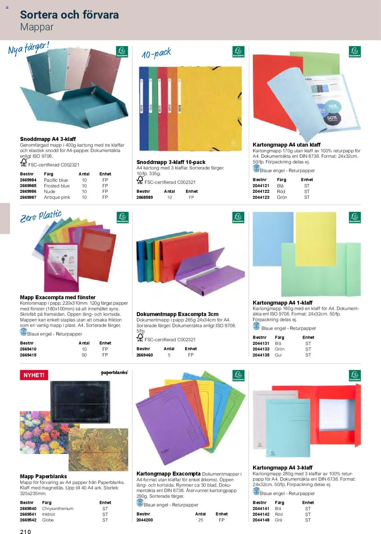 Office Depot reklamblad aktuell från 01.02.2025 | Sida: 212 | Produkter: Papper, Kartong, Mapp