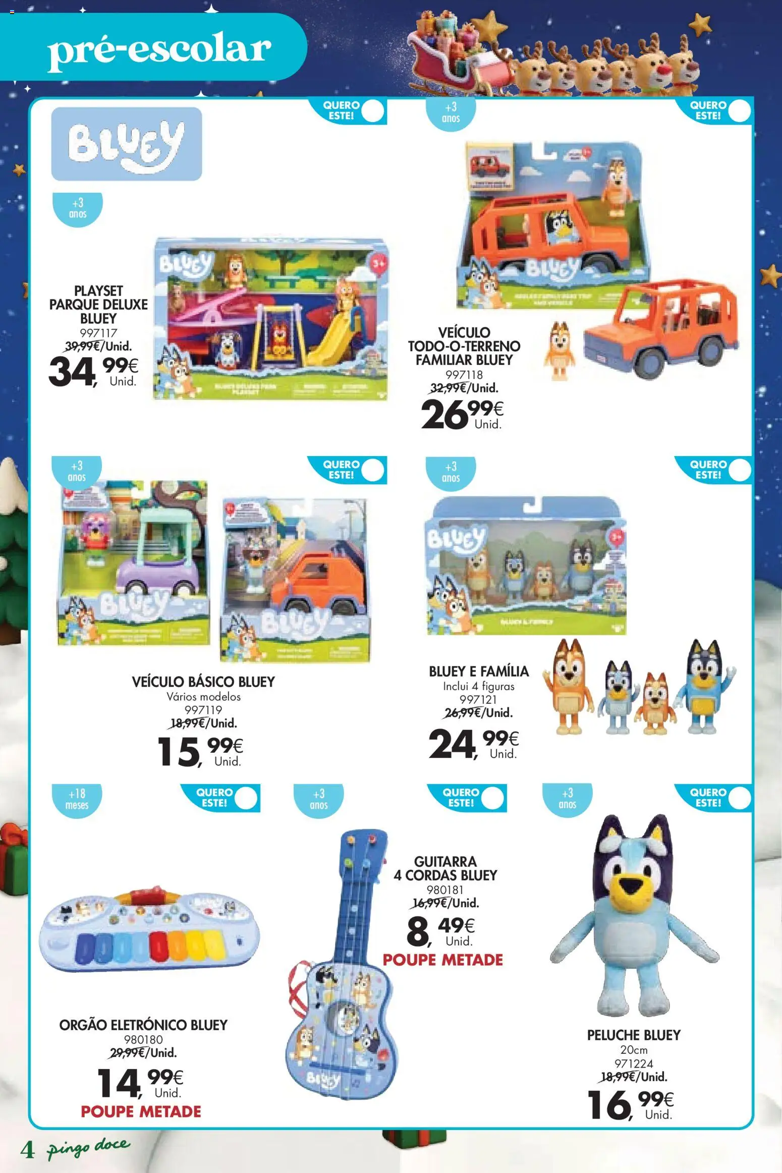 Pingo Doce  Brinquedos Natal Lojas Hipers │ válido de 18.11.2025 | Página: 4