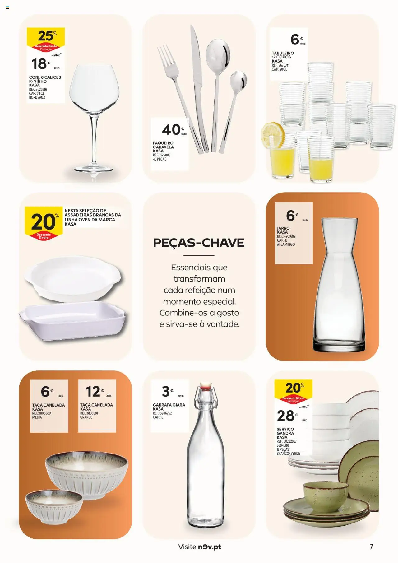 Continente - Açores: Casa Outono │ válido de 14.10.2025 | Página: 7 | Produtos: Copos, Vinho