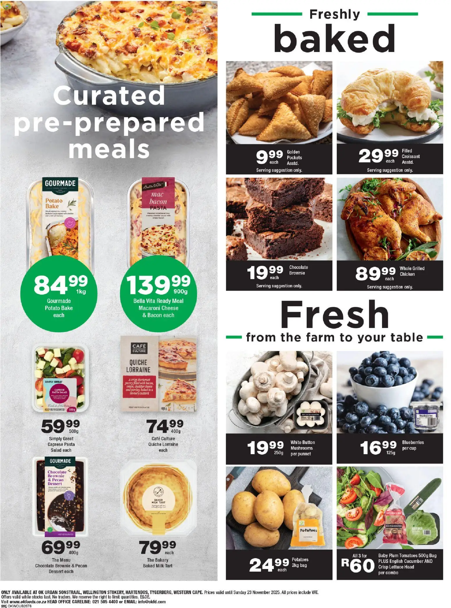 New OK Foods catalogue – valid from 12.11.2025 | Page: 2 | Products: Bag, Bakery, Pasta, Bacon