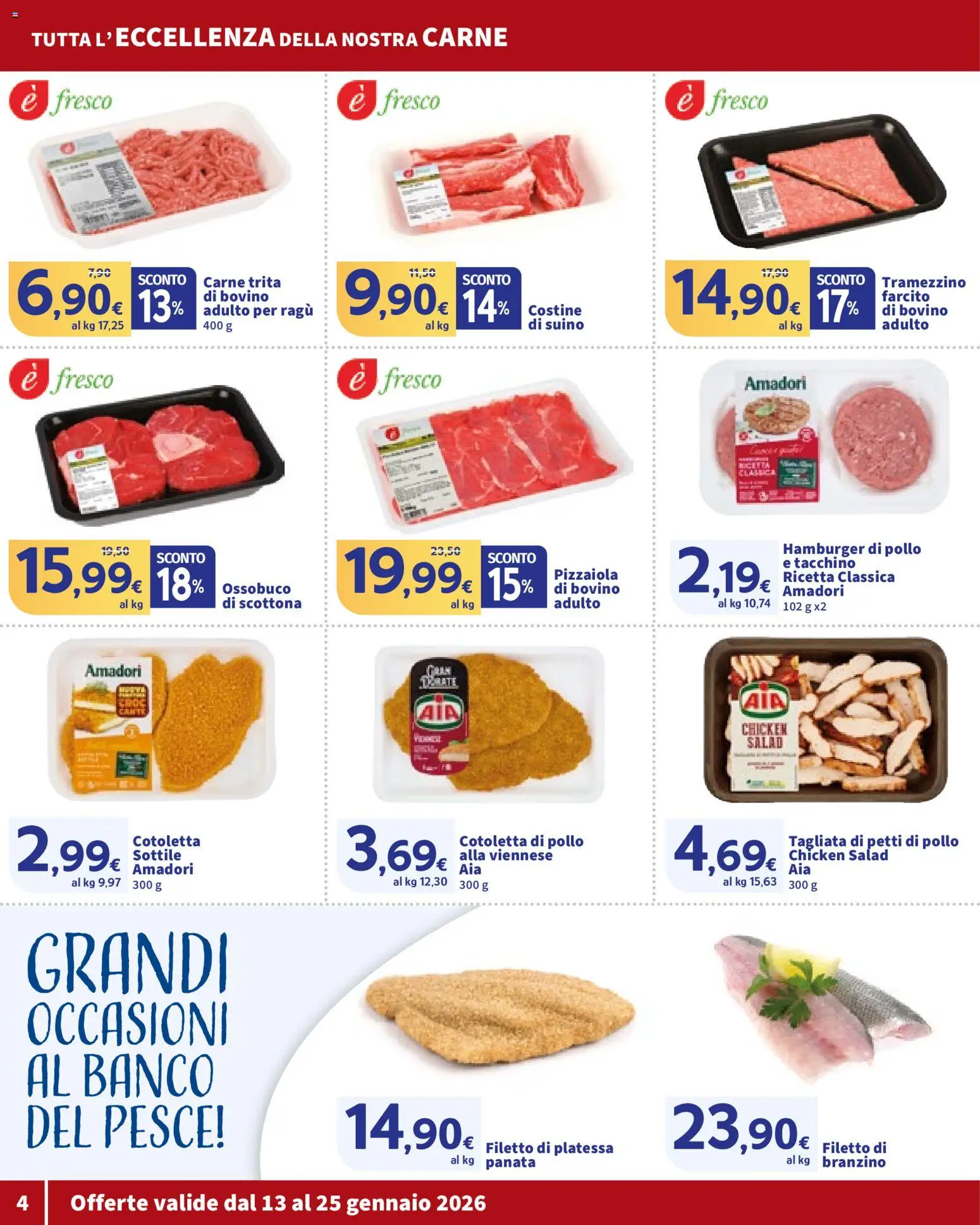 Volantino SIGMA del 13.01.2026 | Pagina: 4 | Prodotti: Bovino, Pesce, Ragú, Ossobuco