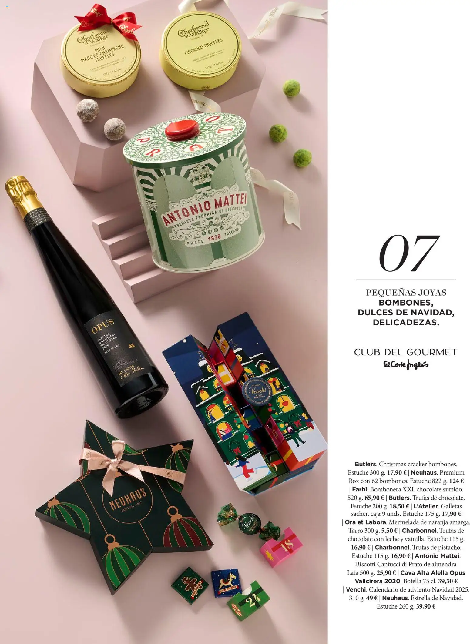 El Corte Inglés ofertas │ válido desde el 19.11.2025 | Página: 7 | Productos: Chocolate, Galletas, Chocolate con leche, Caja