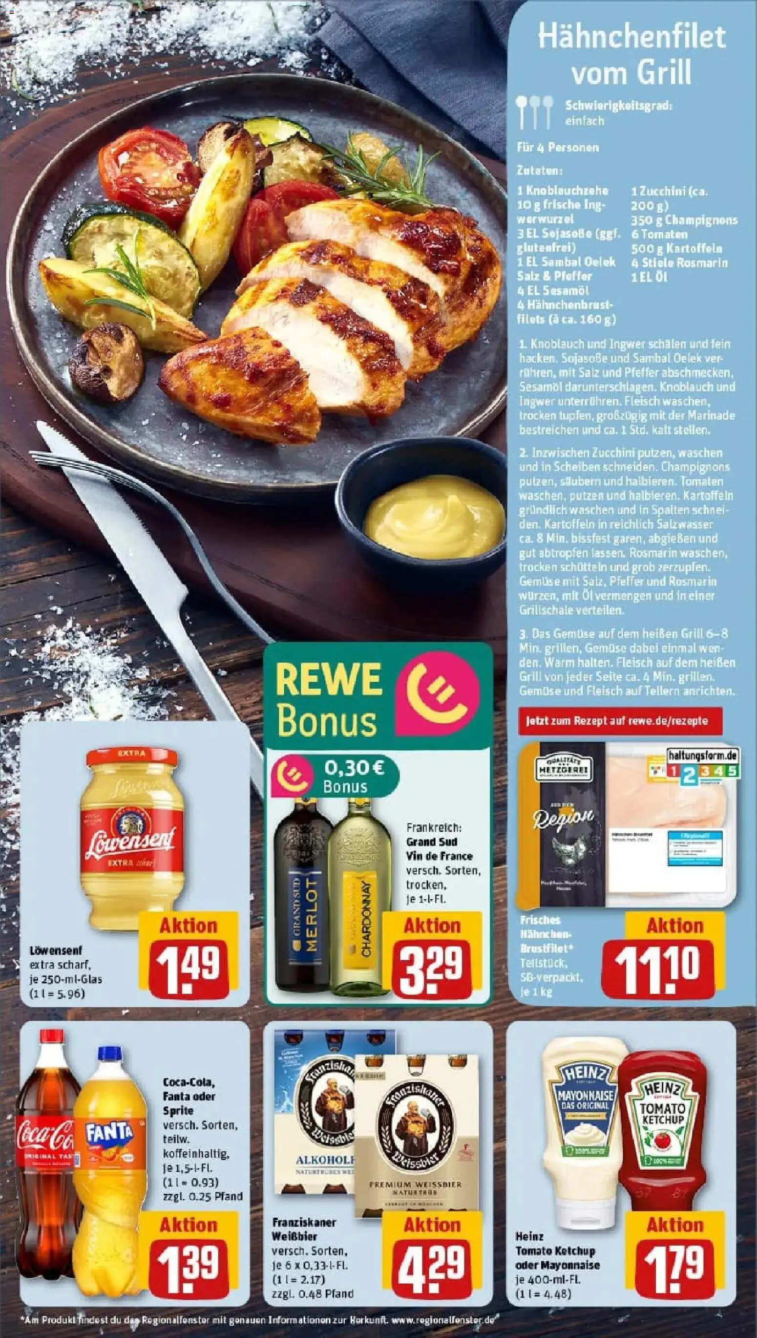 Rewe prospekt Düsseldorf / Lierenfeld	 – gültig ab 10.11.2025 | Seite: 5 | Produkte: Franziskaner, Fanta, Sprite, Zucchini