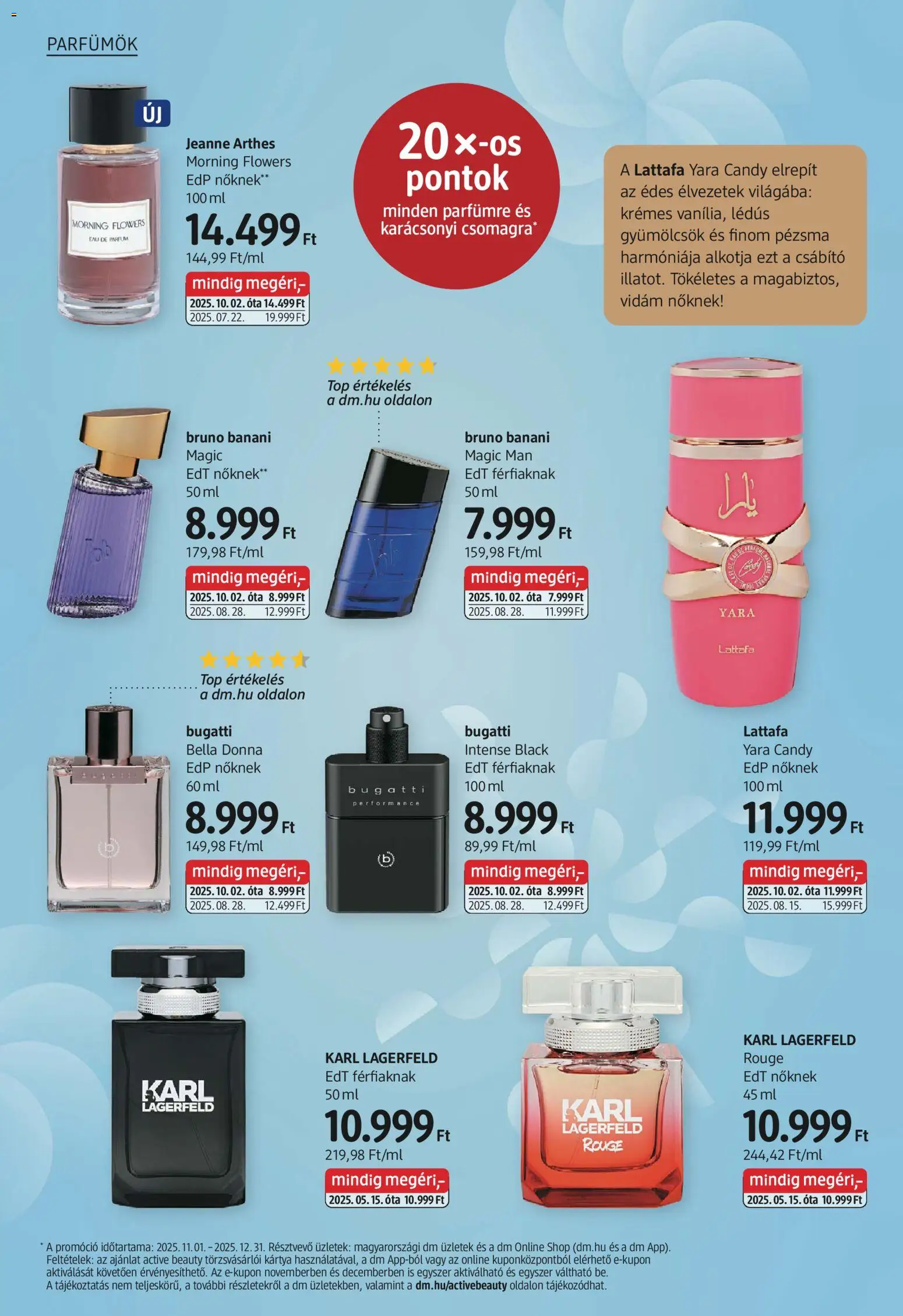 DM Drogerie Markt akciós ujság - amely érvényes a következő dátumtól: 27.11.2025 | Oldal: 4 | Termékek: Parfüm, Parfumok