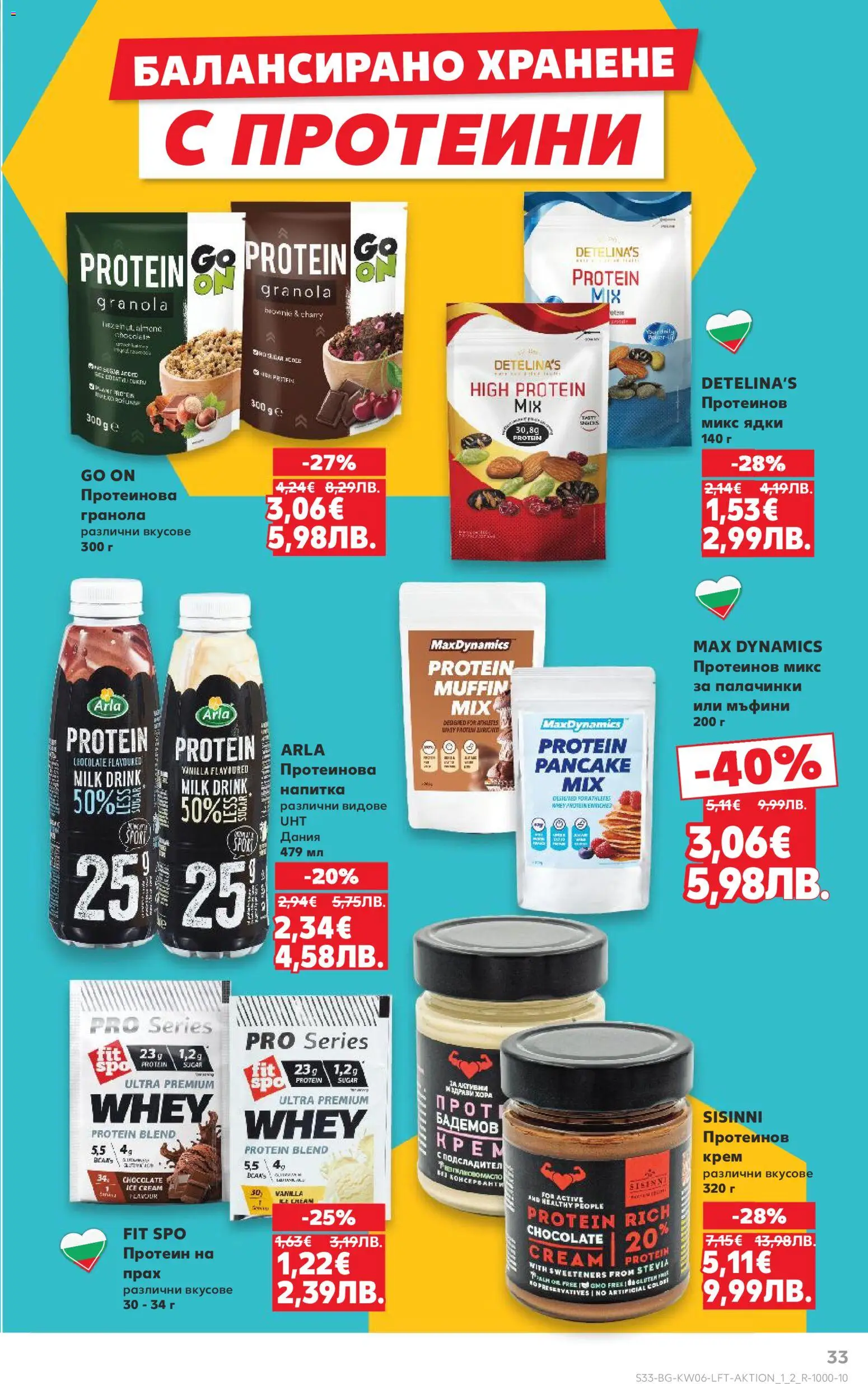 {H1} | Страница: 33 | Продукти: Крем, Ядки, Напитка, Прах