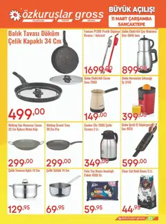11.03.2026 tarihinden itibaren geçerli olan Özkuruşlar kataloğu önizlemesi | Sayfa: 22 | Ürünler: Narenciye sıkacağı, Çay makinesi, Balık, Termos