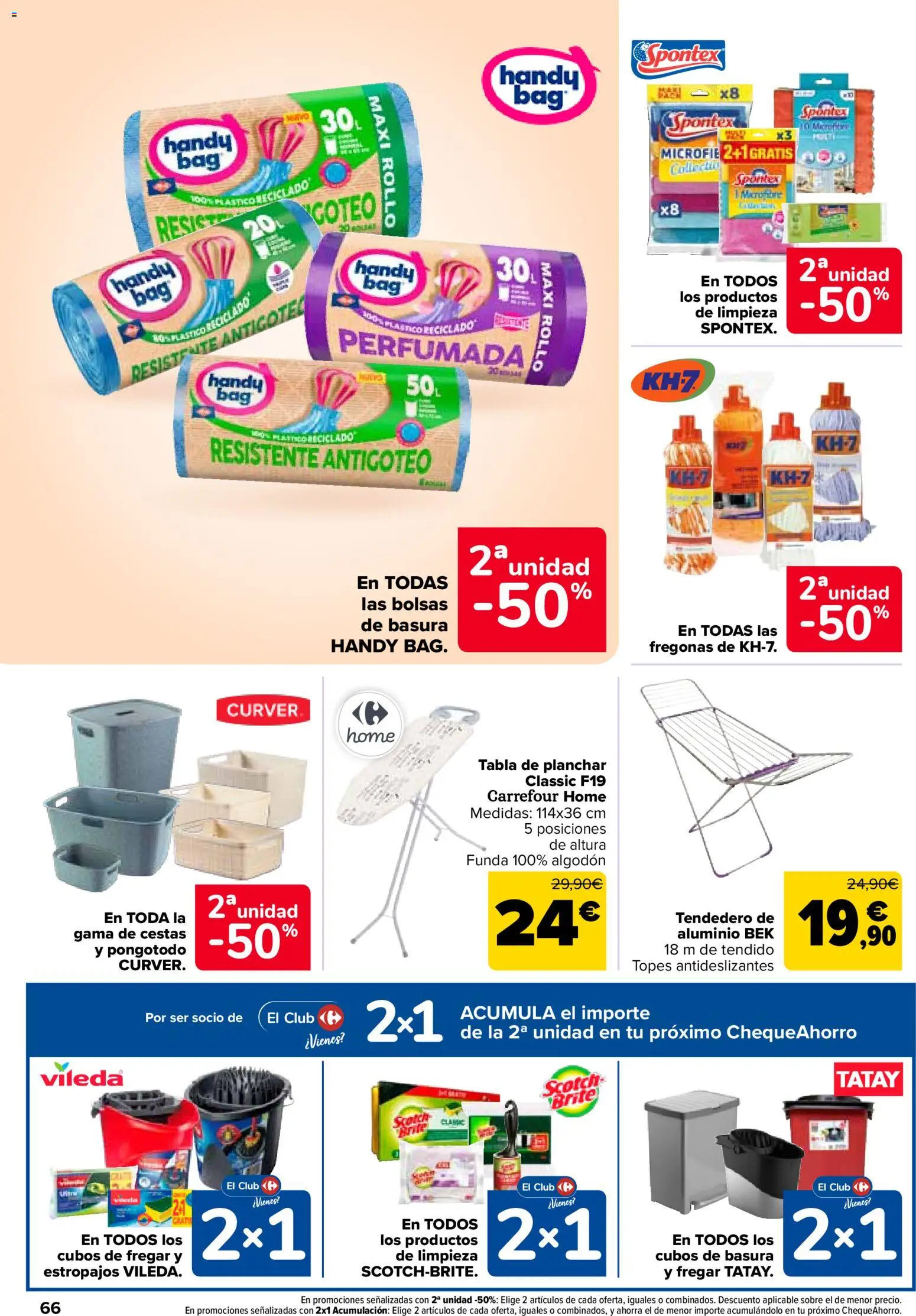 Carrefour folleto │ válido desde el 12.02.2026 | Página: 66 | Productos: Tendedero, Tabla de planchar, Funda
