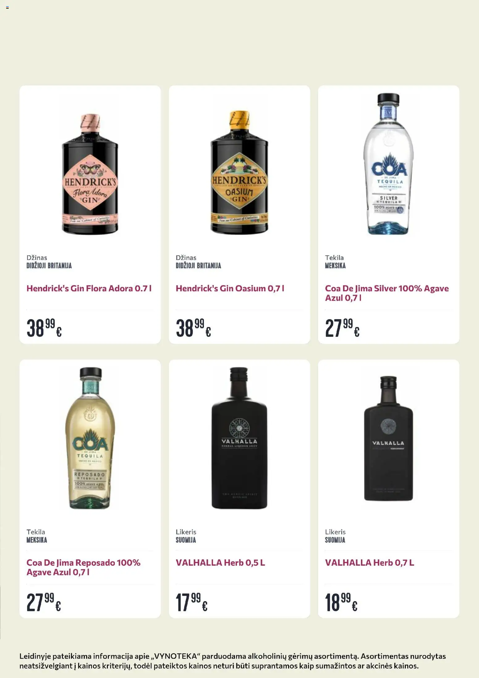 VYNOTEKA akcijos nuo 23.03.2026 | Puslapis: 9 | Prekių: Džinas
