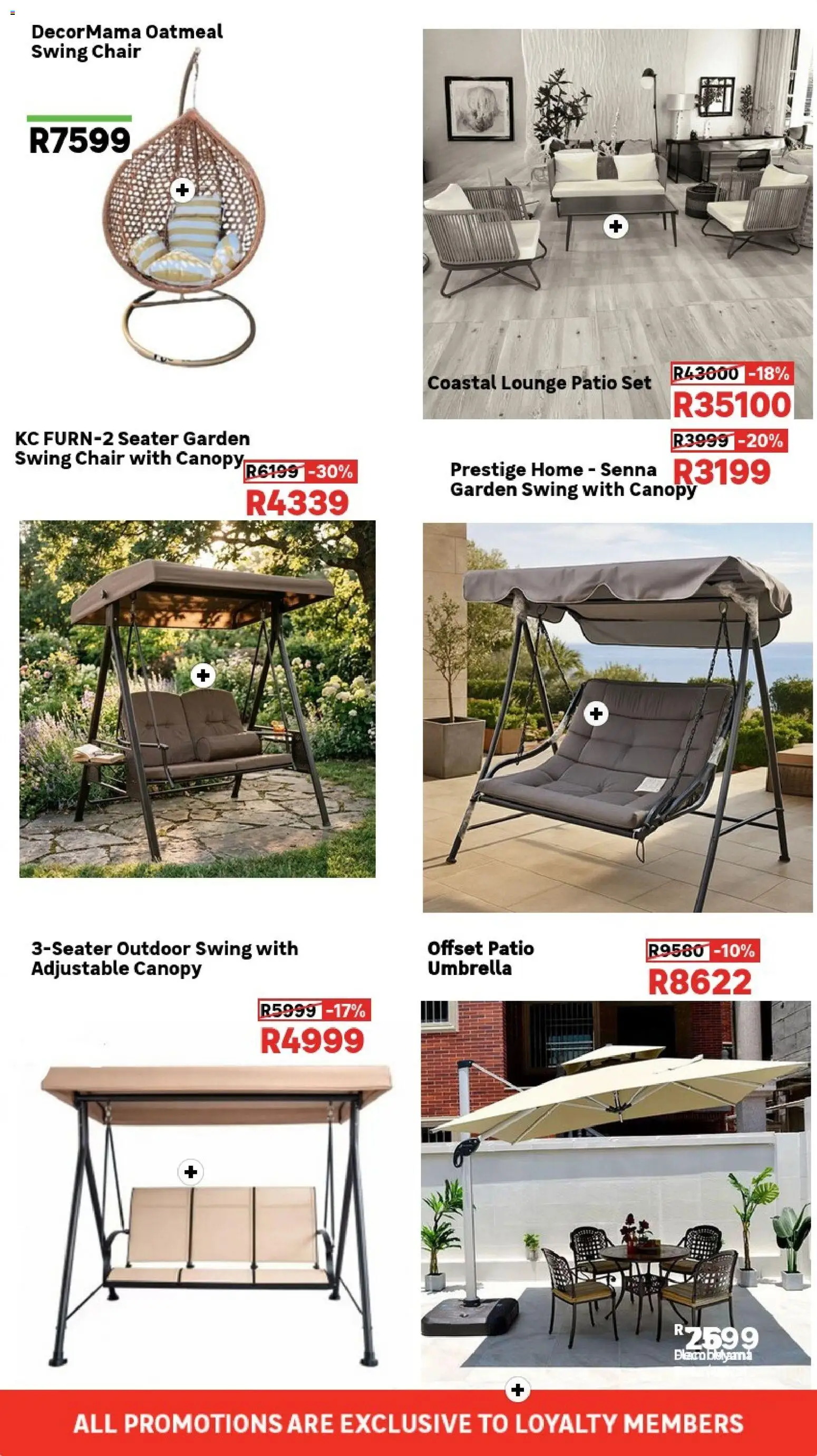 New Leroy Merlin catalogue – valid from 08.04.2026 | Page: 15 | Products: Umbrella, Seater, Chair