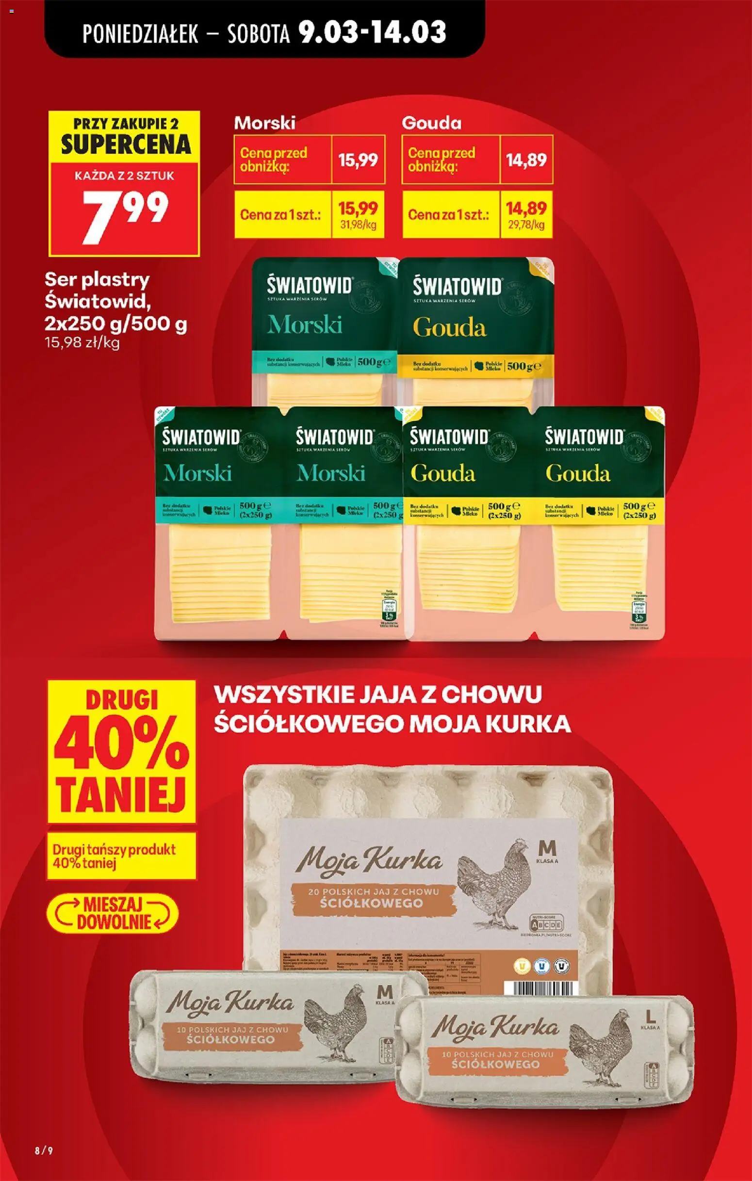 Biedronka Polsko leták od 09.03.2026 | Strana: 8 | Produkty: Gouda