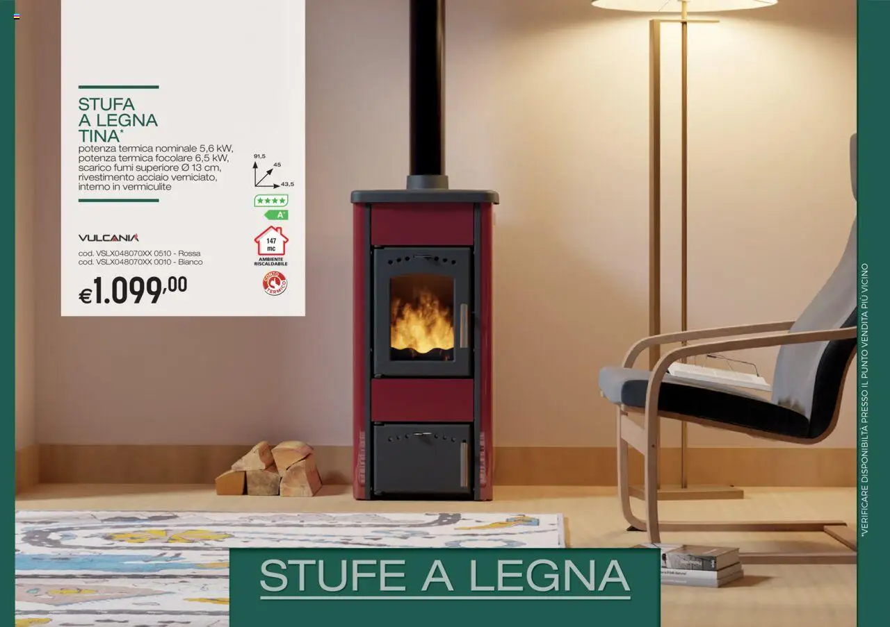 Volantino Brico OK del 11.09.2025 | Pagina: 1 | Prodotti: Stufa a legna, Stufa