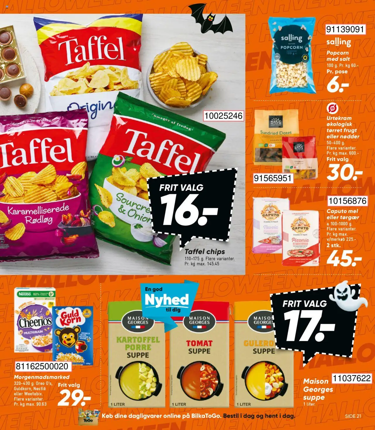 Bilka tilbudsavis – gyldig fra 10.10.2025 | Side: 29 | Produkter: Nødder, Mel, Tørret frugt, Oreo