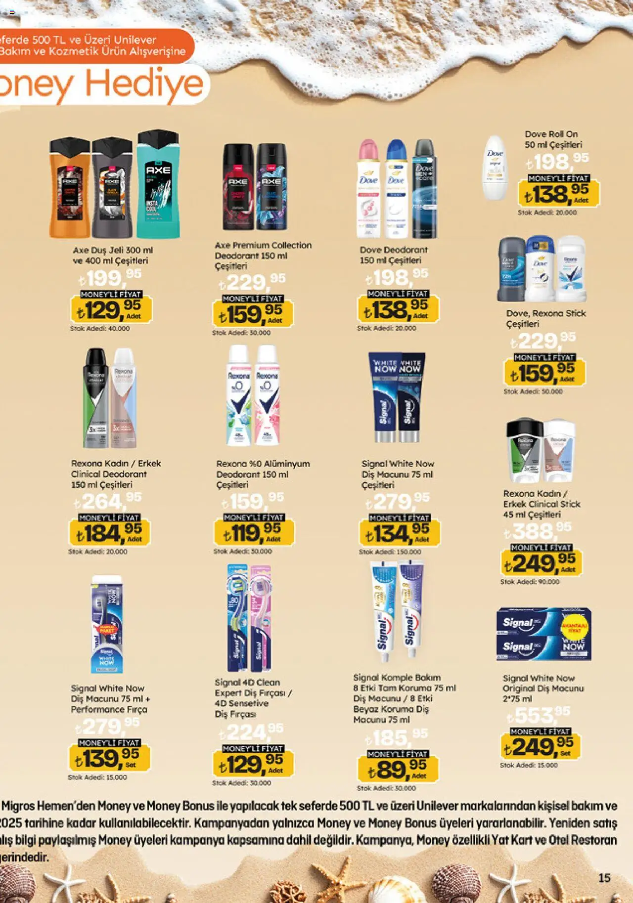 Migros Katalog - Migroskop - 12.06.2025 tarihinden itibaren geçerlidir | Sayfa: 15 | Ürünler: Duş, Deodorant, Diş macunu, Diş fırçası