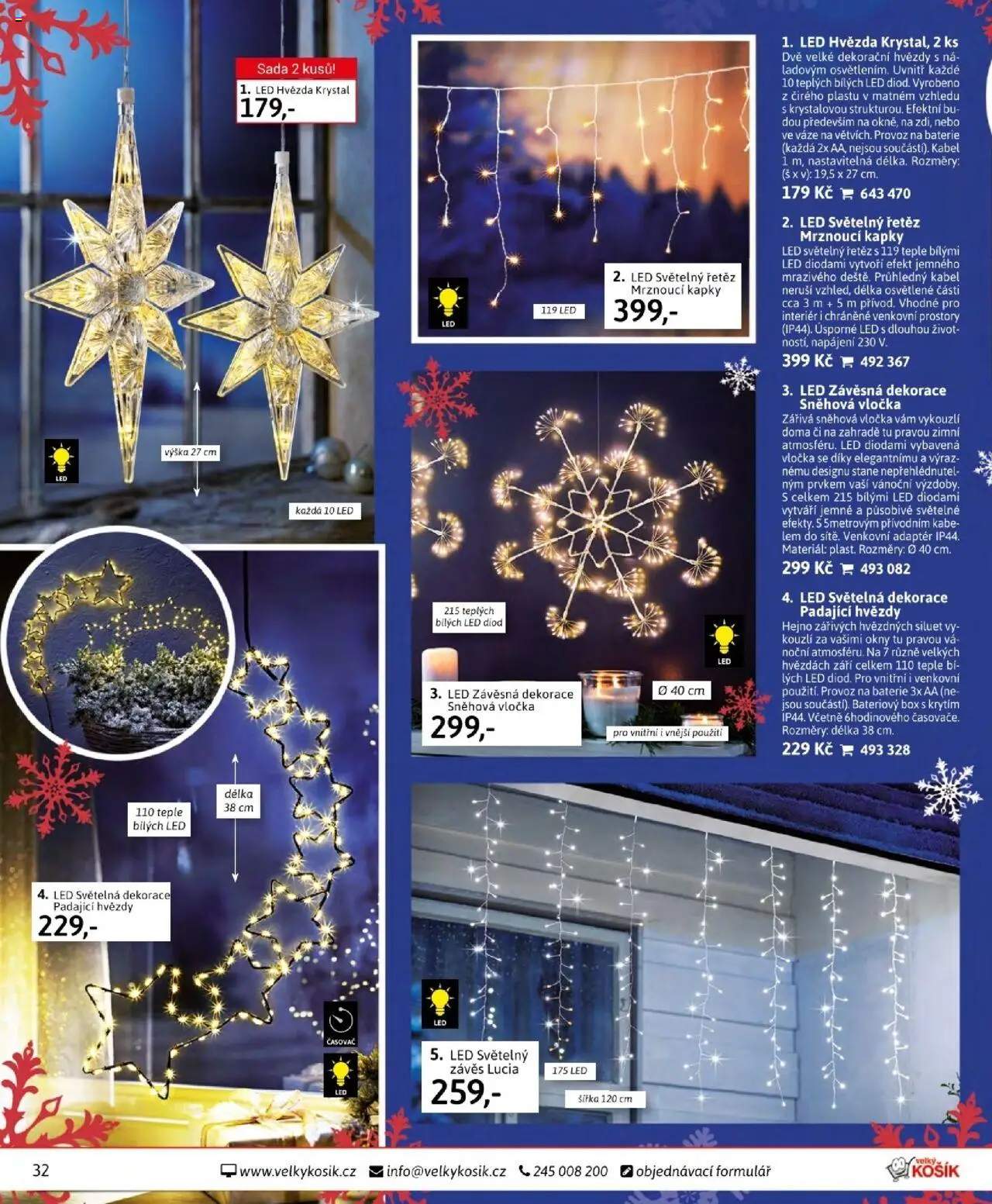Velký Košík katalog říjen od 01.10.2025 | Strana: 32 | Produkty: Závěs, Adaptér, Baterie, Dekorace