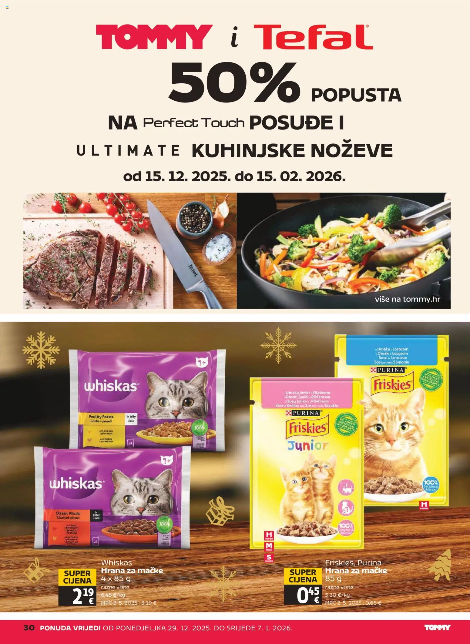 Tommy katalog | vrijedi od 29.12.2025 | Stranica: 30 | Proizvodi: Whiskas, Umak, Hrana za mačke