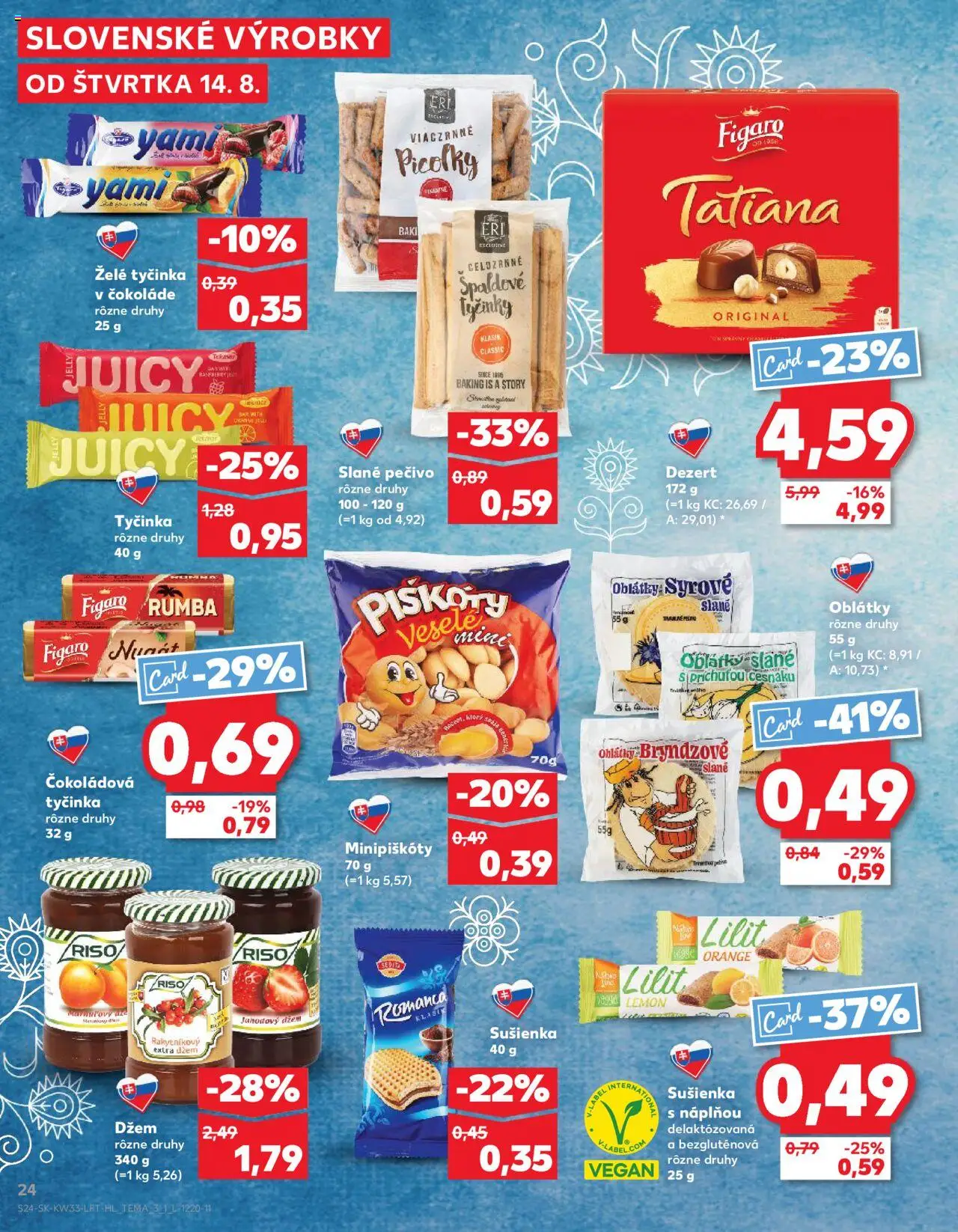 Kaufland SK akciós ujság - amely érvényes a következő dátumtól: 14.08.2025 | Oldal: 24 | Termékek: Vegán