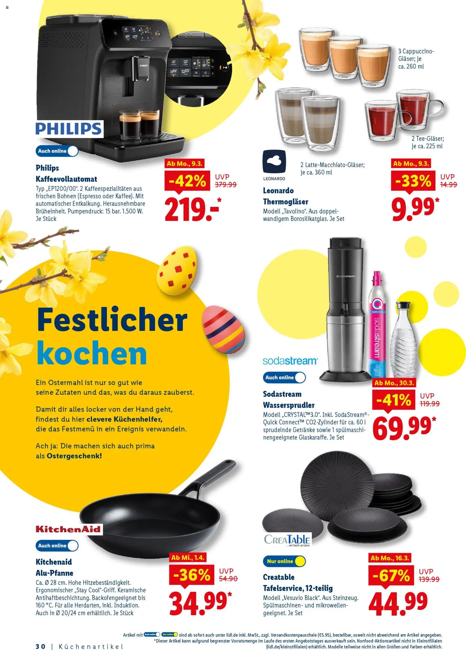 Lidl - Prospekt – gültig ab 09.03.2026 | Seite: 30 | Produkte: Philips, Kaffeevollautomat, Sodastream