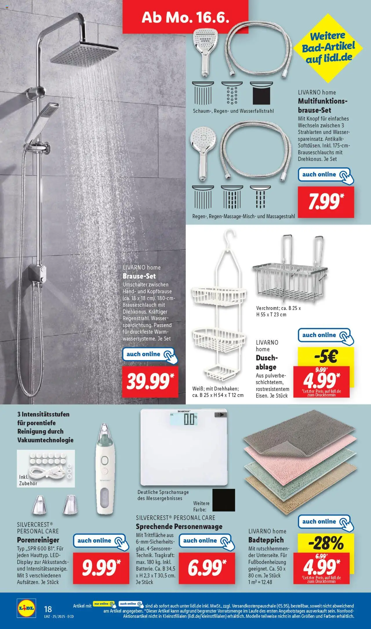 Lidl Prospekt 	 - gültig ab dem 16.06.2025 | Seite: 24 | Produkte: Personenwaage, Wasser