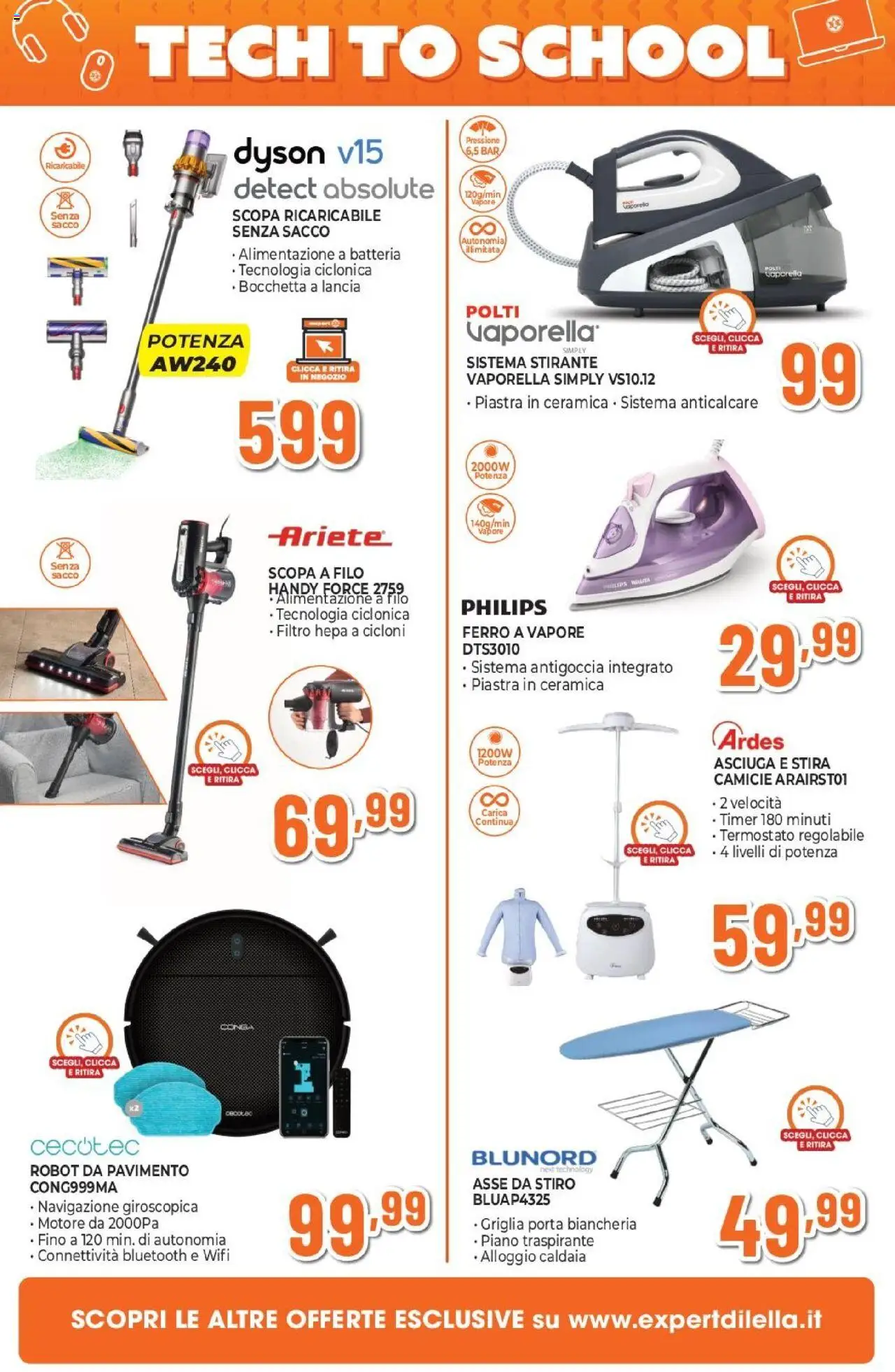 Volantino Expert del 14.08.2025 | Pagina: 20 | Prodotti: Anticalcare, Scopa, Griglia, Dyson