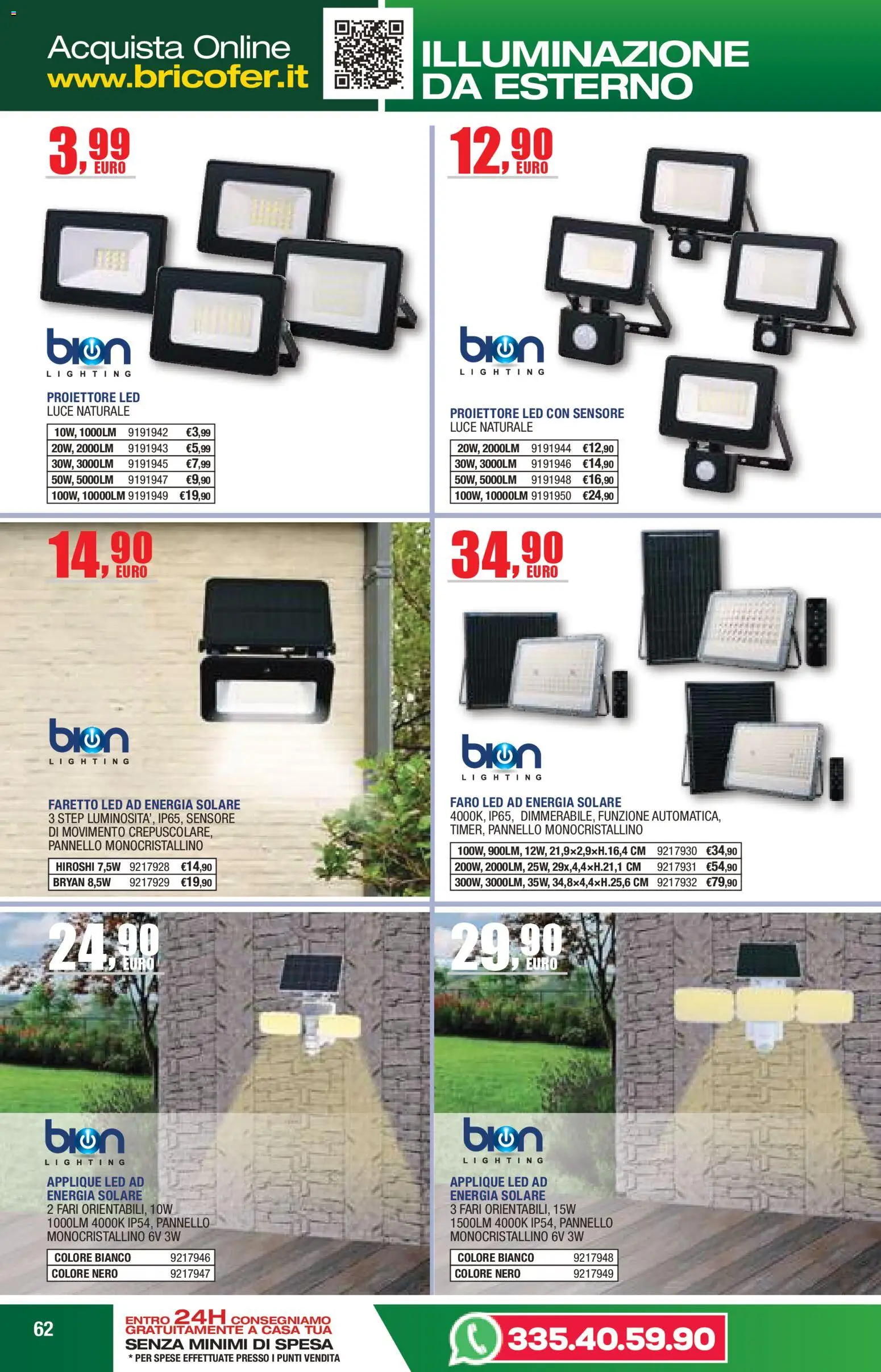 Volantino Bricofer del 14.04.2026 | Pagina: 62 | Prodotti: Faretto