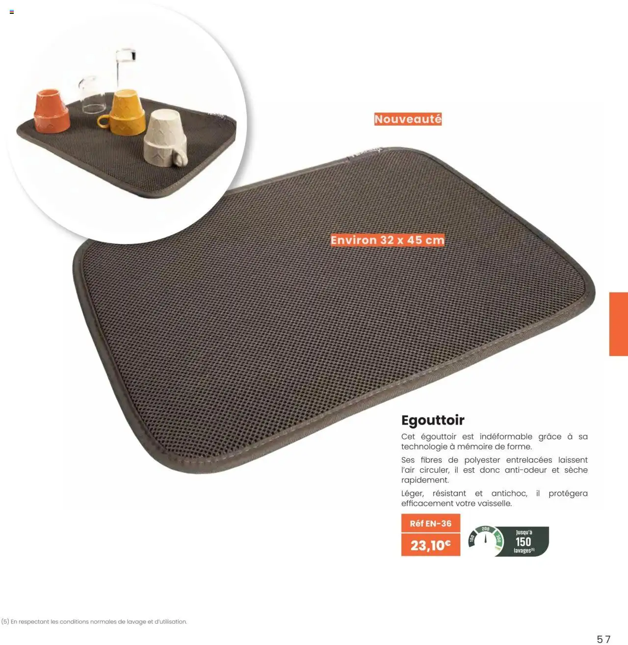 {H1} | Page: 57 | Produits: Égouttoir