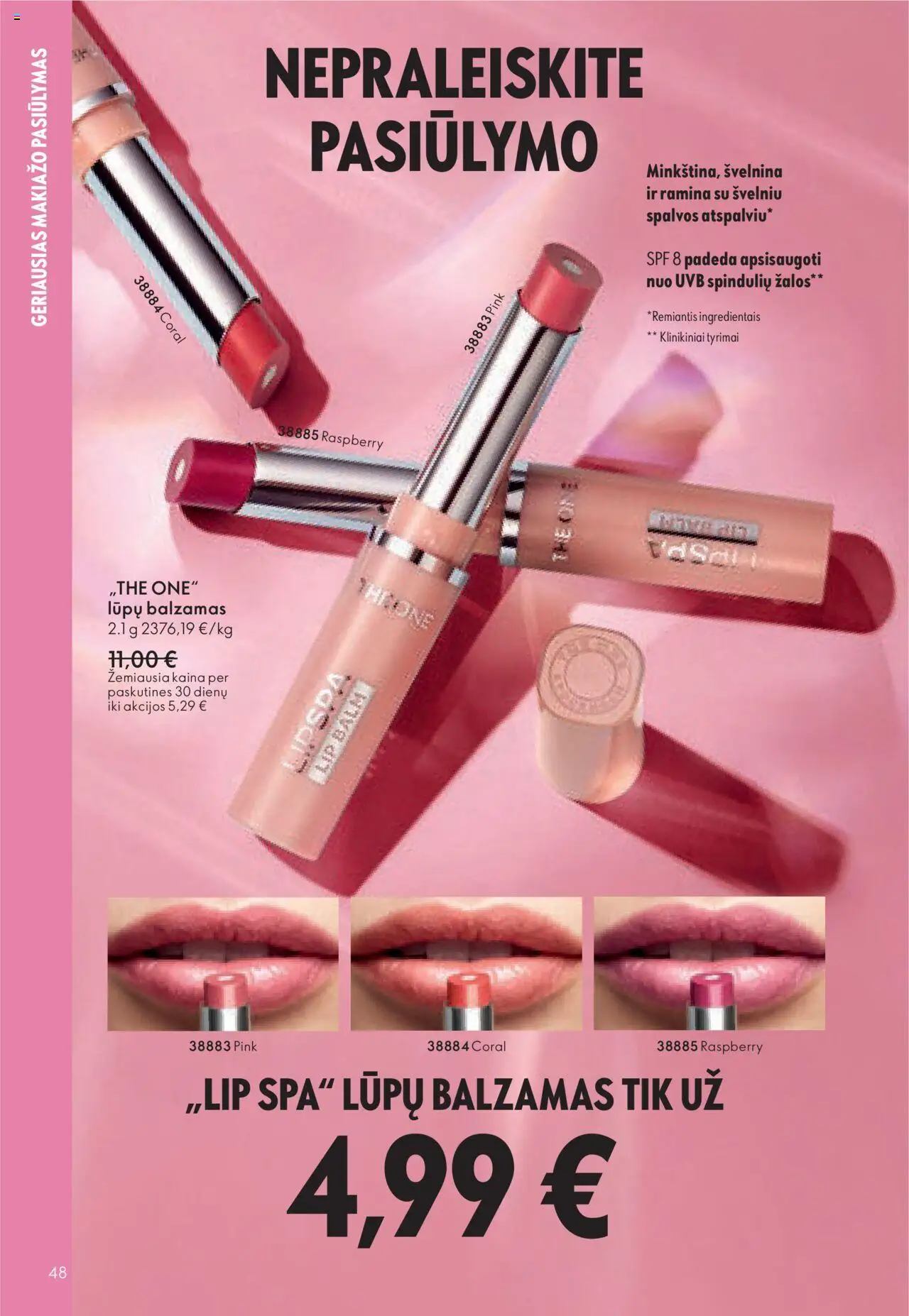 Oriflame akcijos nuo 29.10.2025 | Puslapis: 48 | Prekių: Tonikas, Kremas, Aliejus, Veido kaukė