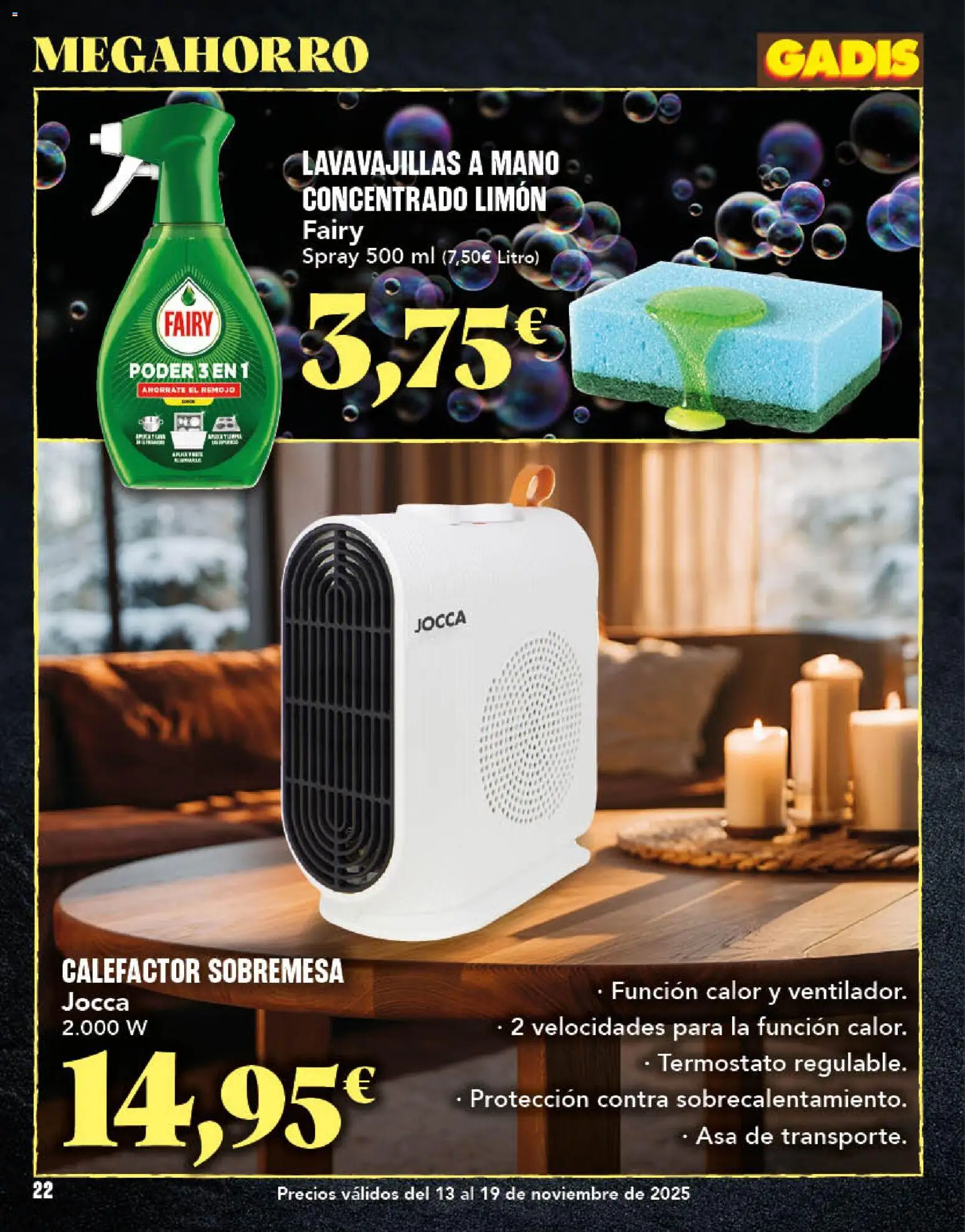 Gadis - folleto │ válido desde el 13.11.2025 | Página: 22 | Productos: Lavavajillas