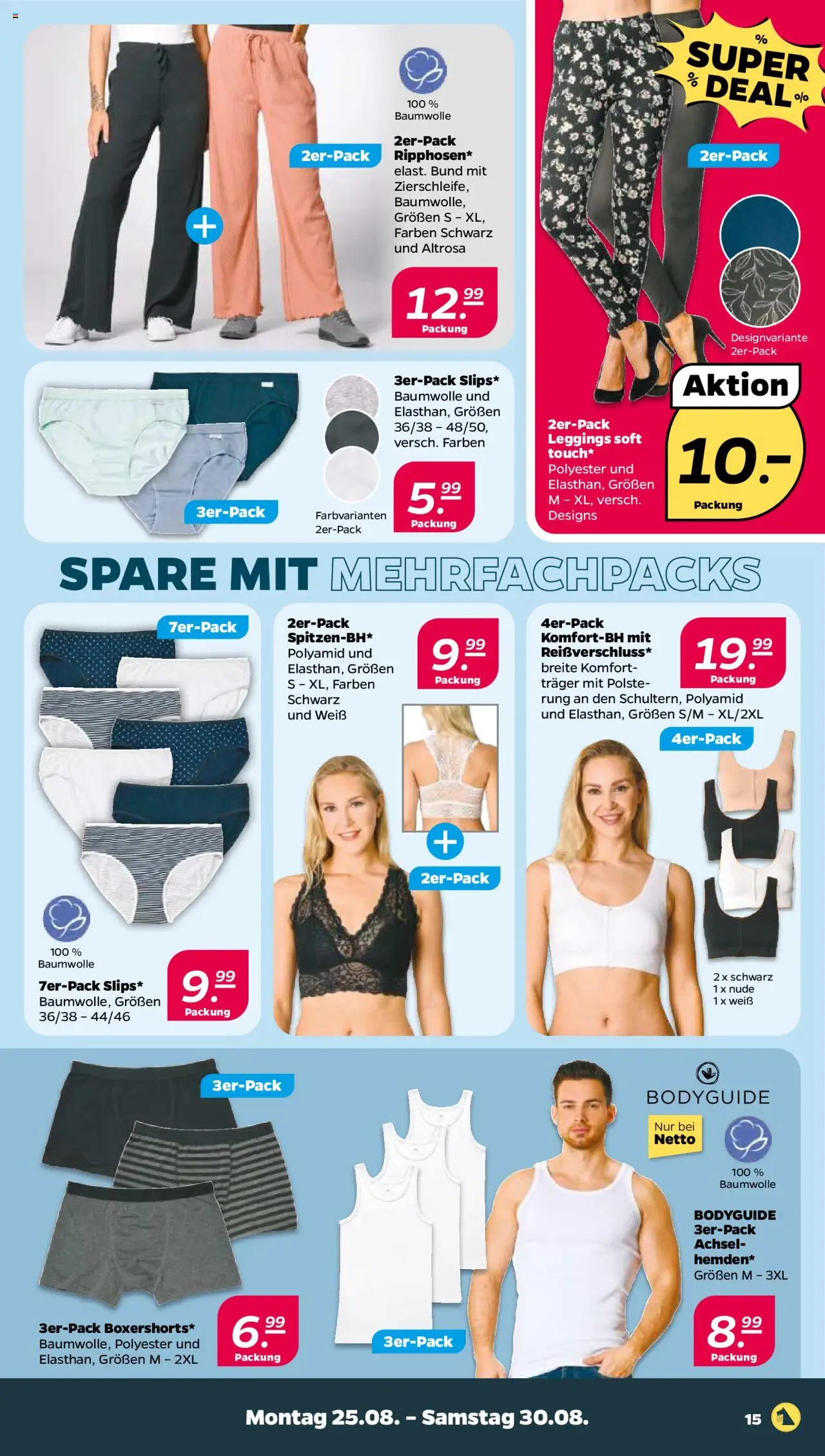 Netto Prospekt 	 - gültig ab dem 25.08.2025 | Seite: 15 | Produkte: Leggings