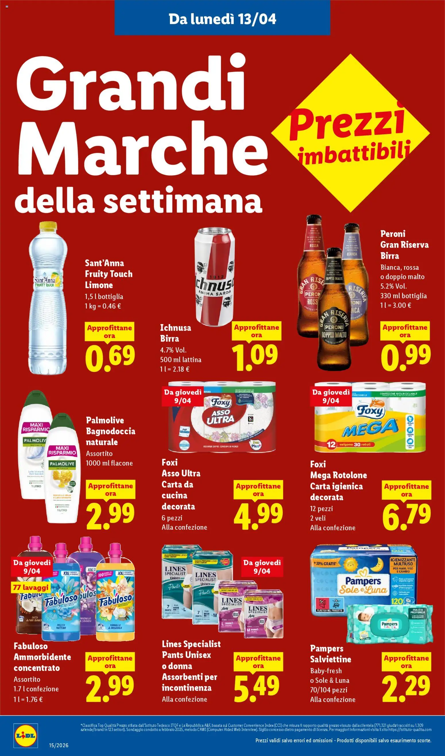 Volantino Lidl del 09.04.2026 | Pagina: 50 | Prodotti: Carta igienica, Ammorbidente, Top, Computer