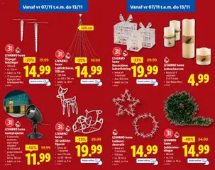 LIVARNO home Ledkerst-decoratie, keuze uit 2 varianten, 160 leds, ca. 50 cm Ø, kabel: ca. 5 m - Voorbeeld van een folder van Lidl, geldig van 05.11.2025 | Pagina: 25 | Producten: Kabel