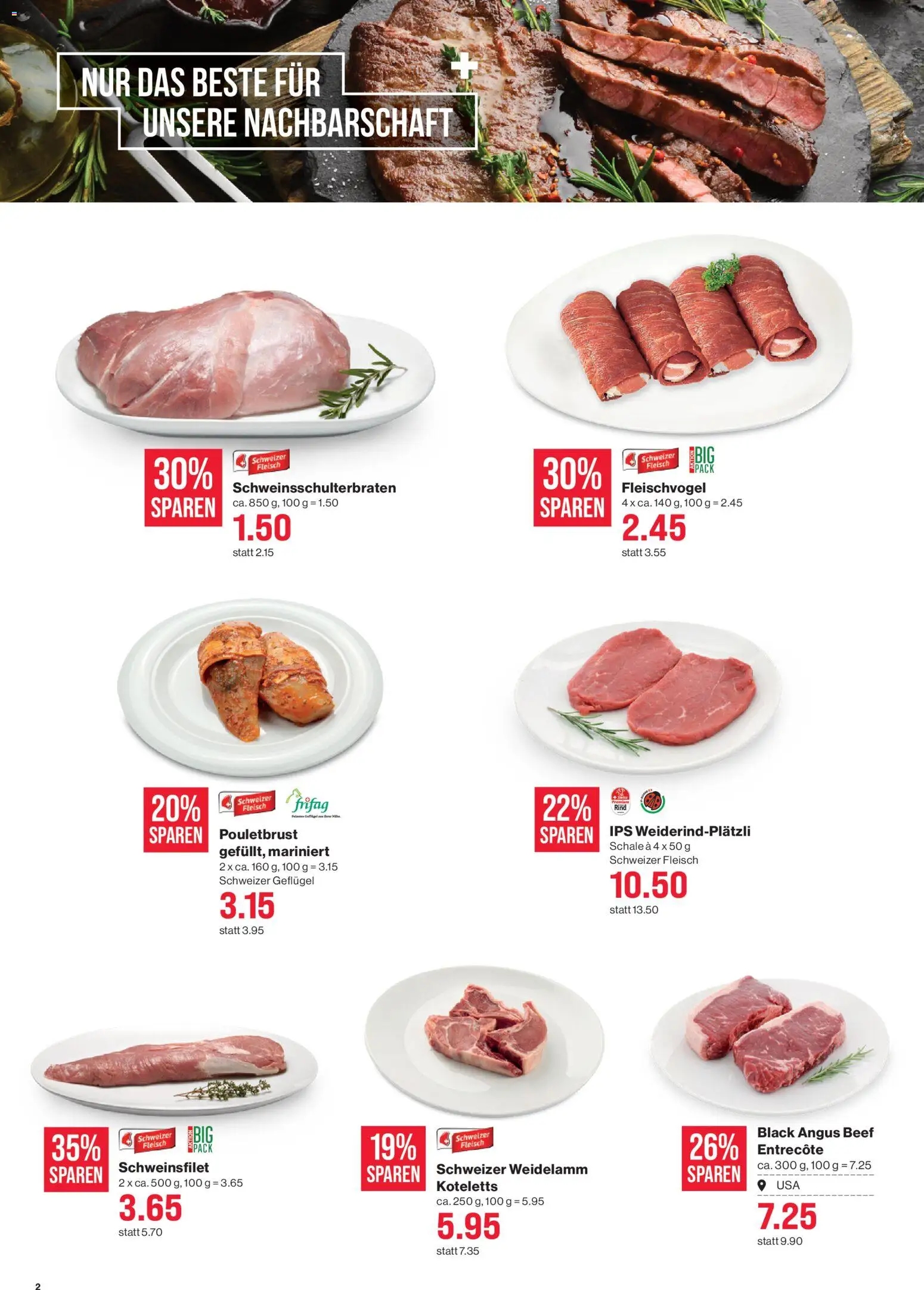 SPAR Aktionen – gültig ab 29.01.2026 | Seite: 2 | Produkte: Pouletbrust