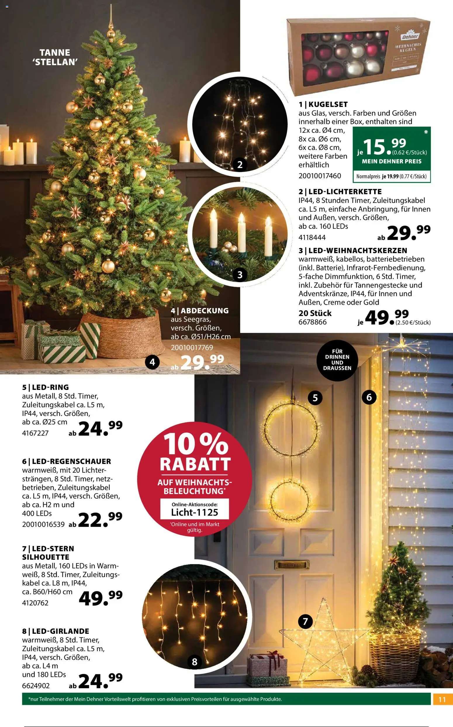 Dehner Advents Zauber gültig ab 19.11.2025 | Seite: 11 | Produkte: Kabel, Creme