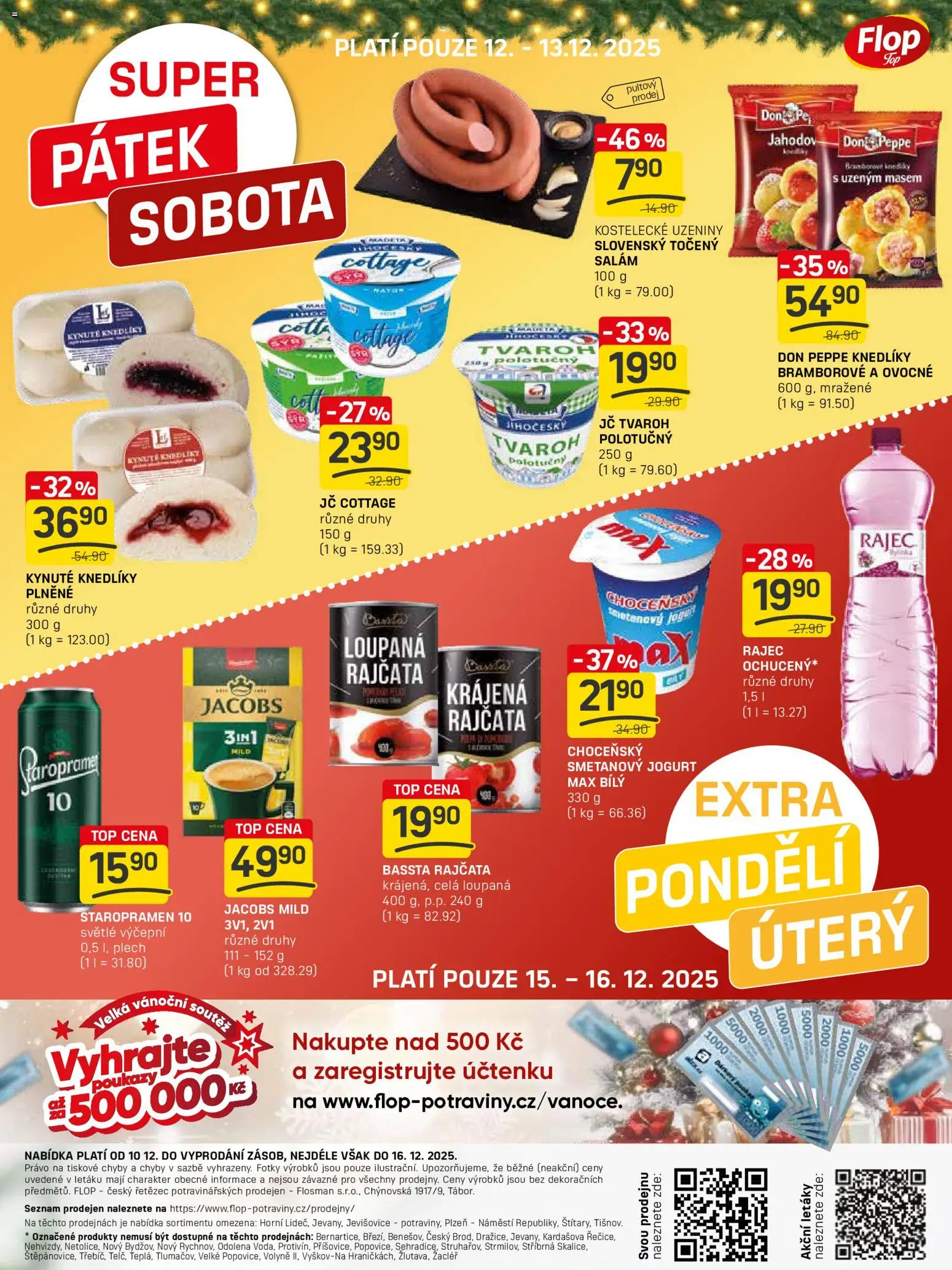Flop leták - FlopTop od 10.12.2025 | Strana: 12 | Produkty: Smetanový jogurt, Jogurt, Tvaroh, Točený salám