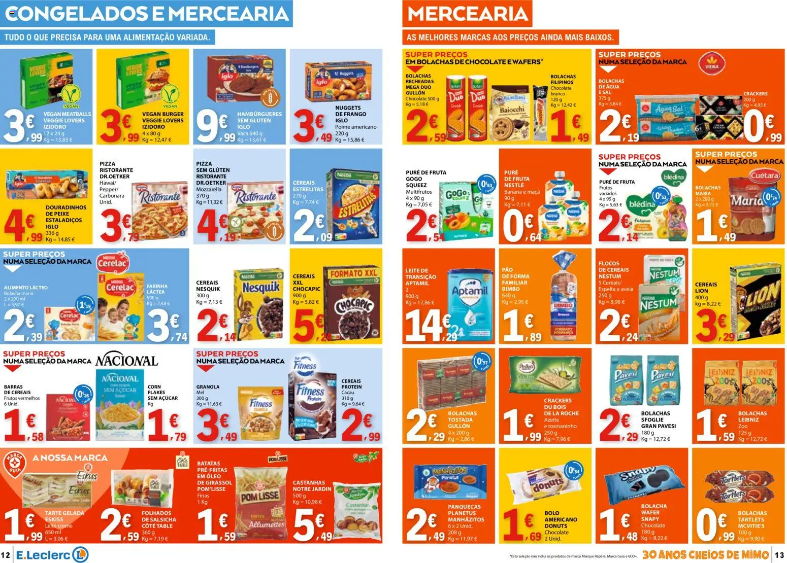 E.Leclerc folheto │ válido de 07.04.2026 | Página: 7 | Produtos: Filipinos, Bolo, Tarte, Cereais